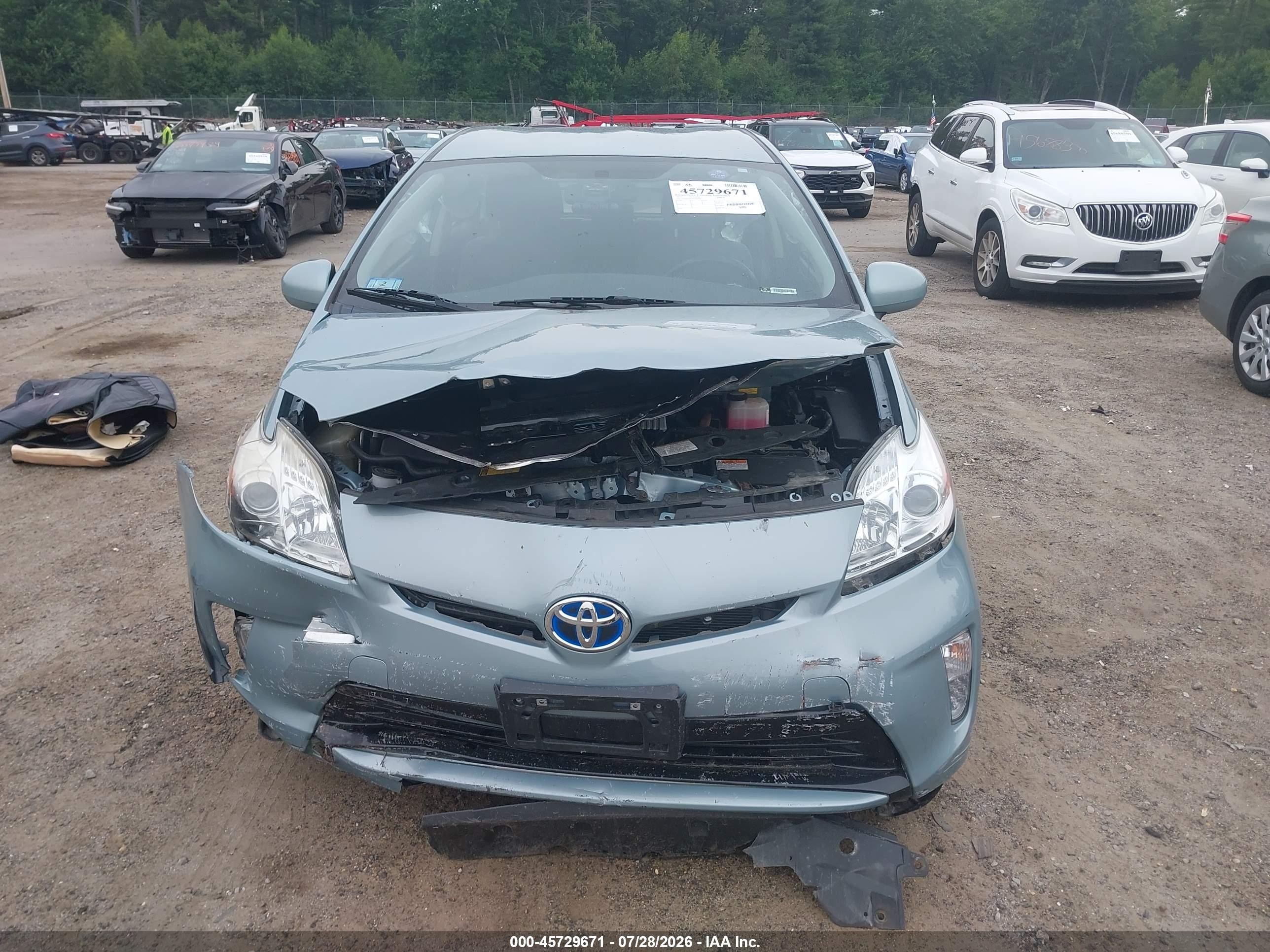 2015 Toyota Prius Three Teal vin: JTDKN3DU4F1886898