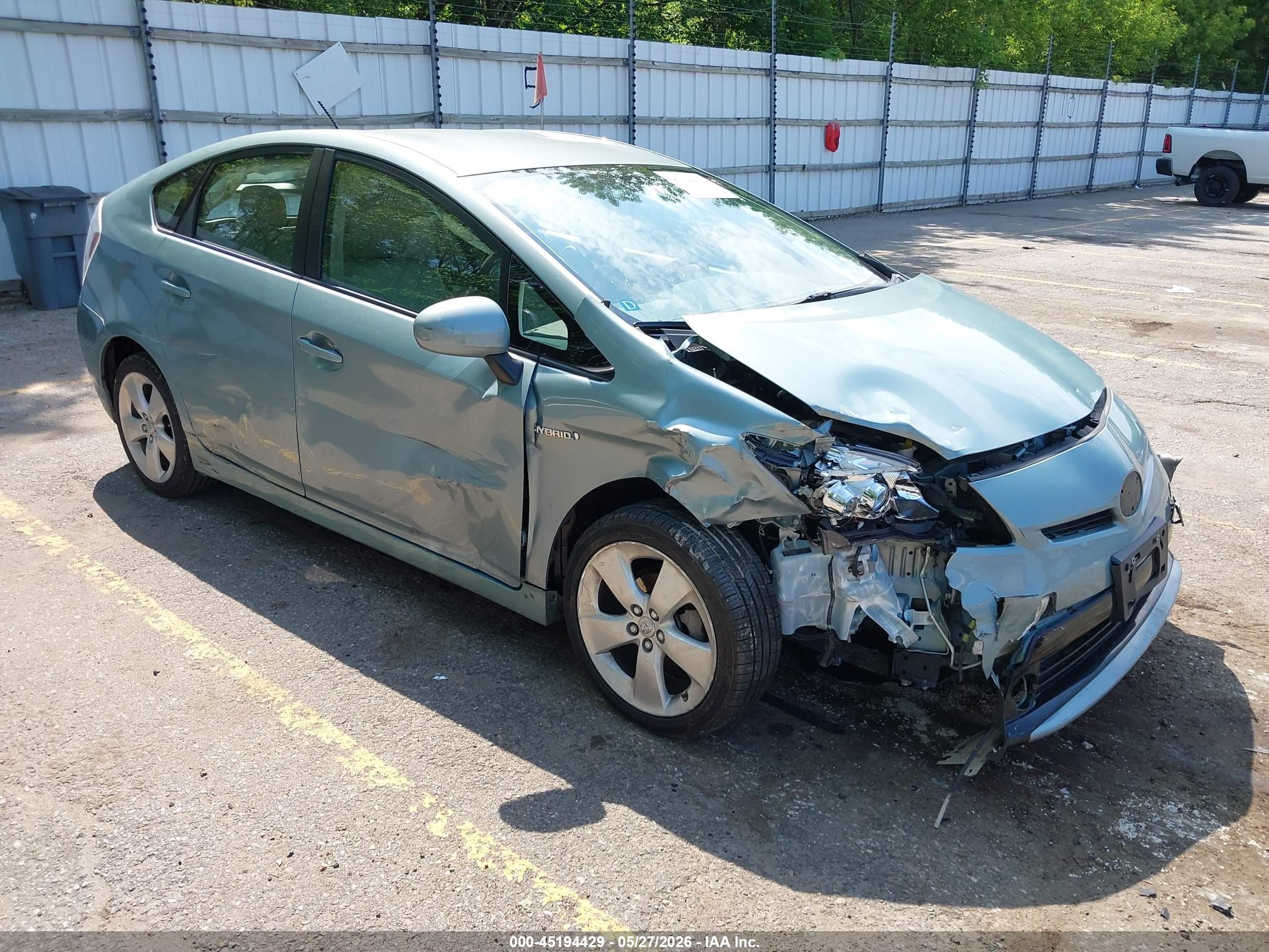 2015 Toyota Prius Five Teal vin: JTDKN3DU4F1889669