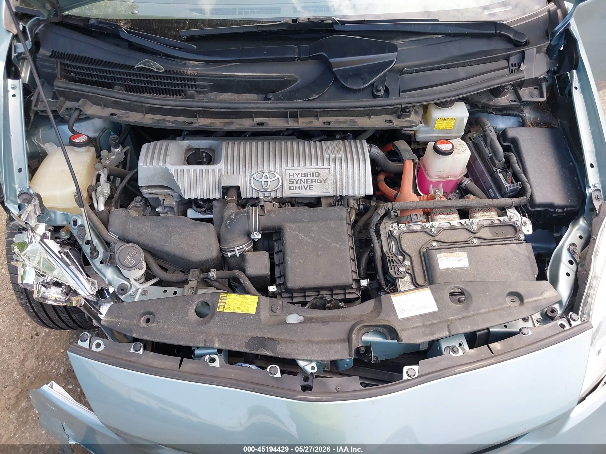 2015 Toyota Prius Five Бирюзовый vin: JTDKN3DU4F1889669
