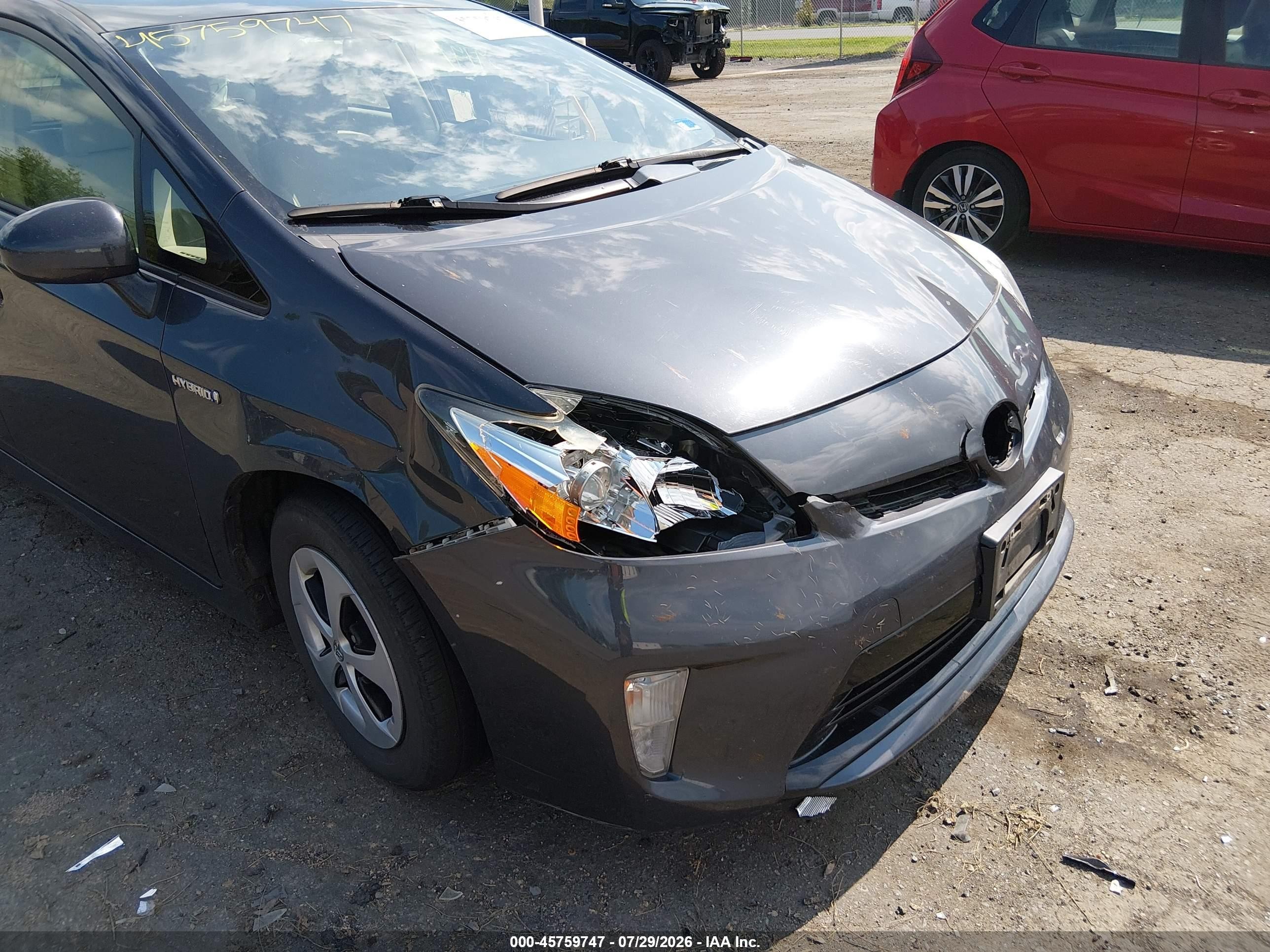 2015 Toyota Prius Three Gray vin: JTDKN3DU4F1898419