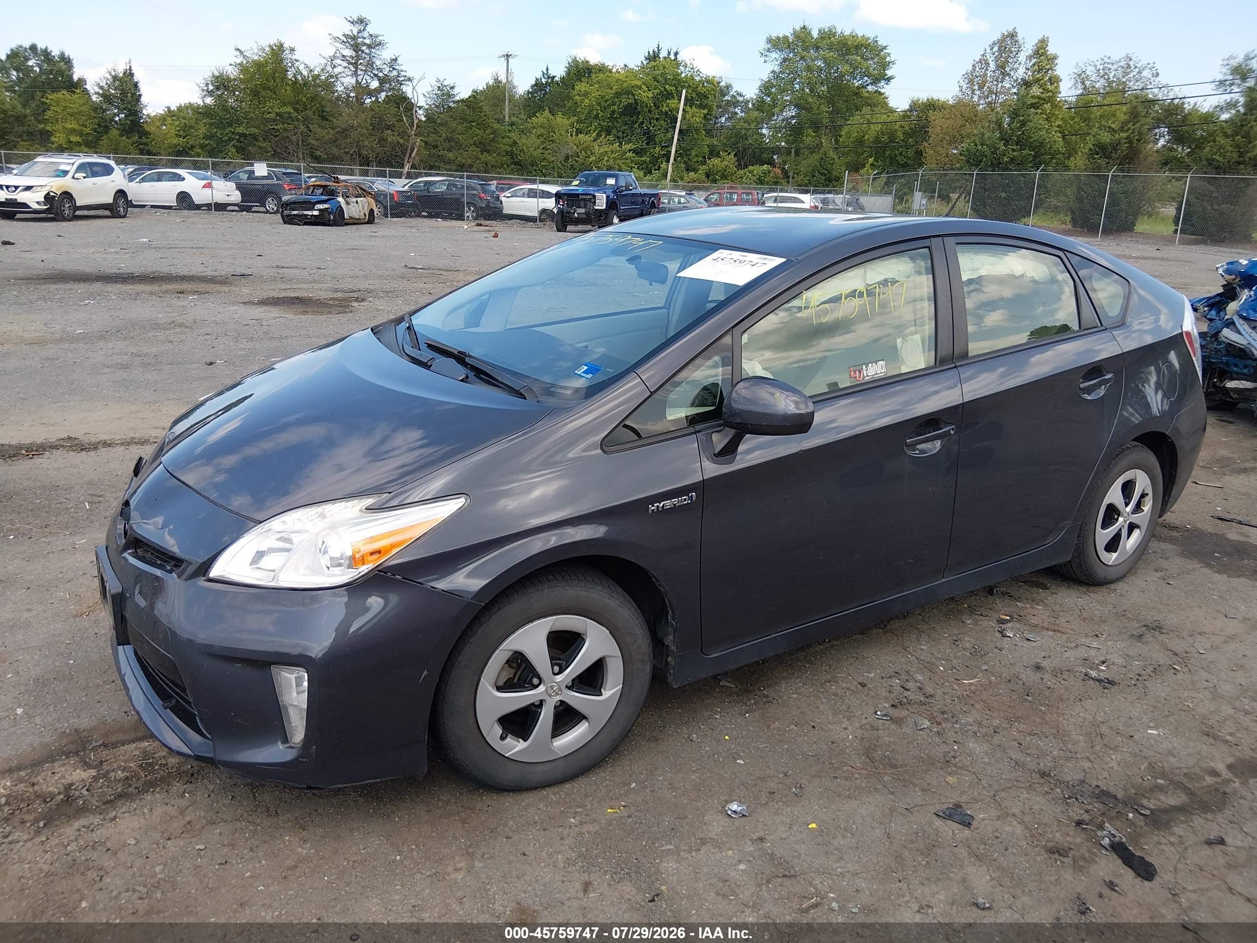 2015 Toyota Prius Three Gray vin: JTDKN3DU4F1898419