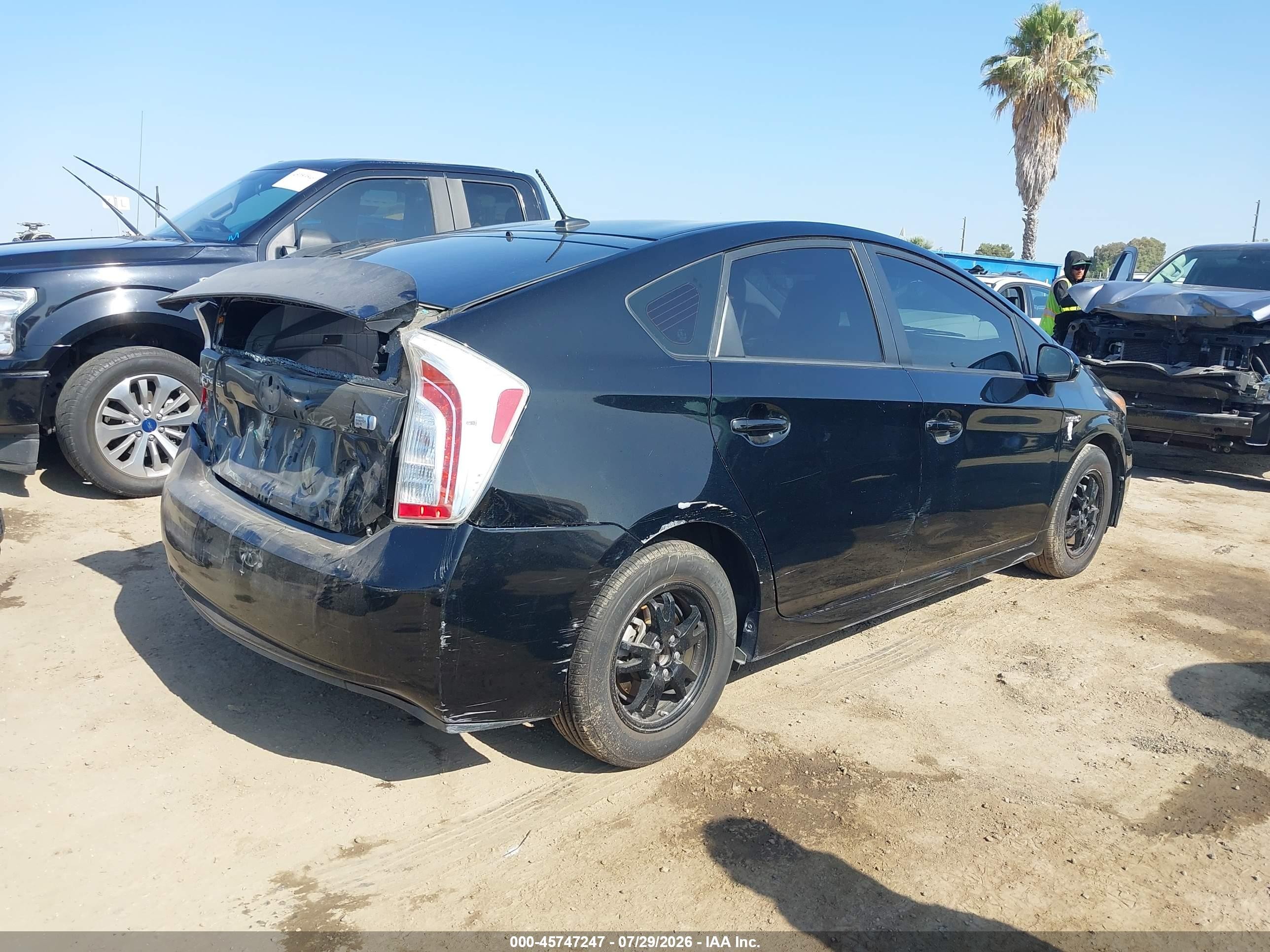 2015 Toyota Prius Four Black vin: JTDKN3DU4F1915980