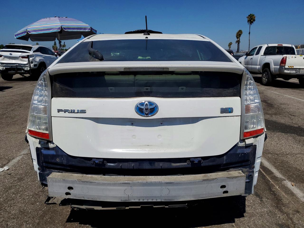 2010 Toyota Prius Ii White vin: JTDKN3DU5A0019783