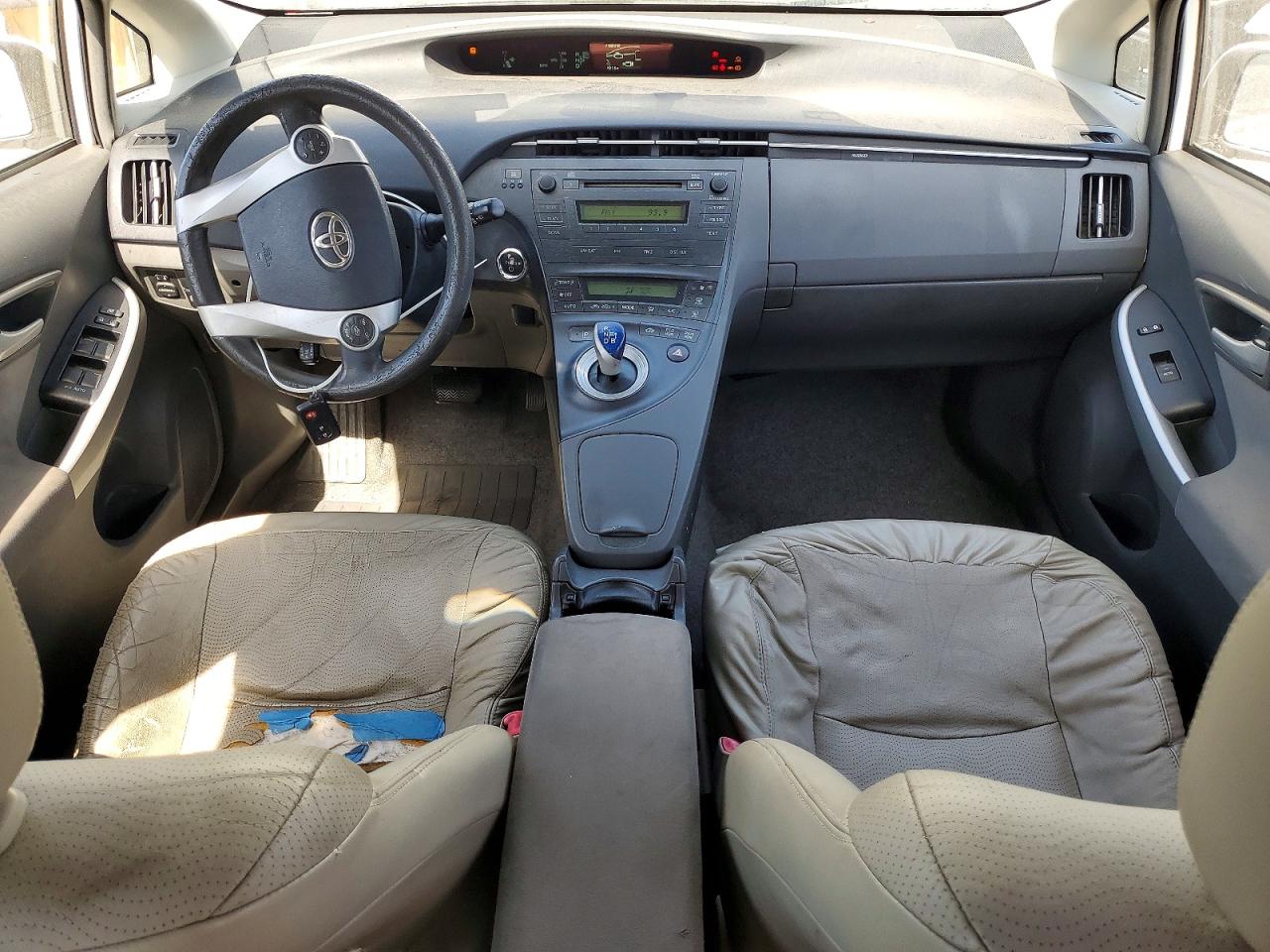 2010 Toyota Prius Ii White vin: JTDKN3DU5A0019783