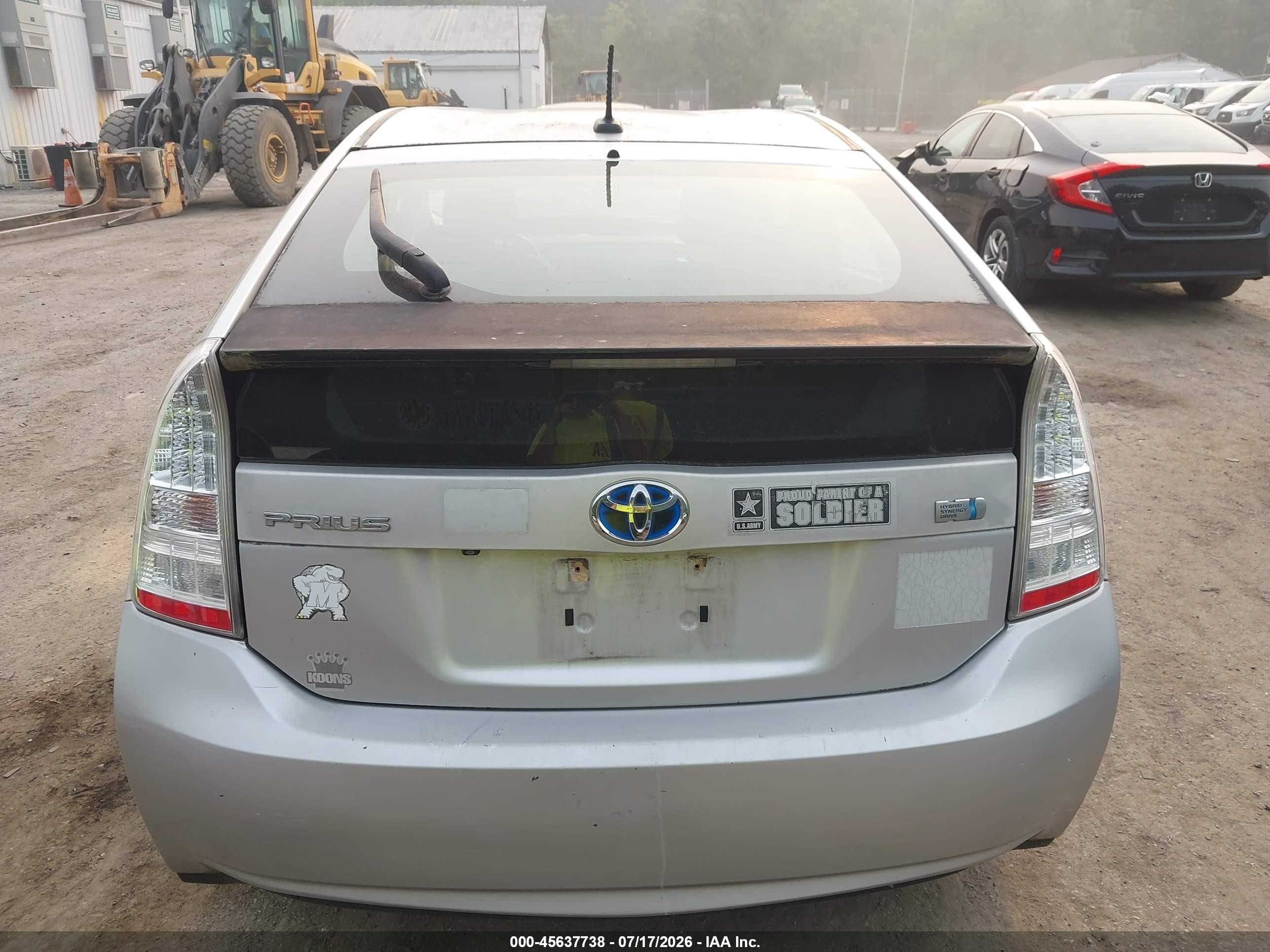 2010 Toyota Prius Iv Silver vin: JTDKN3DU5A0021159