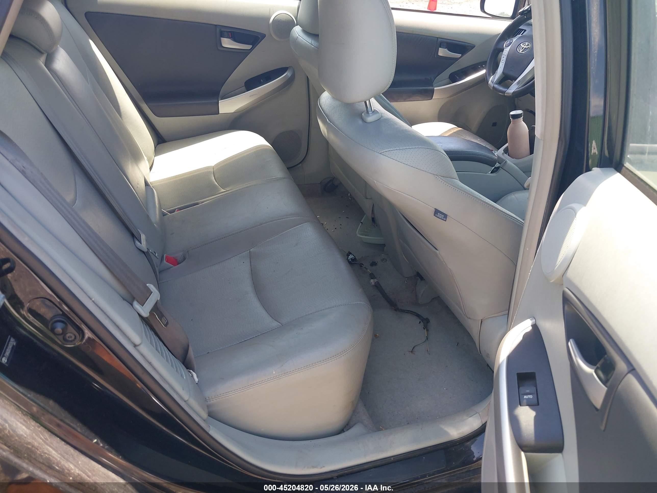 2010 Toyota Prius Iv Black vin: JTDKN3DU5A0036292