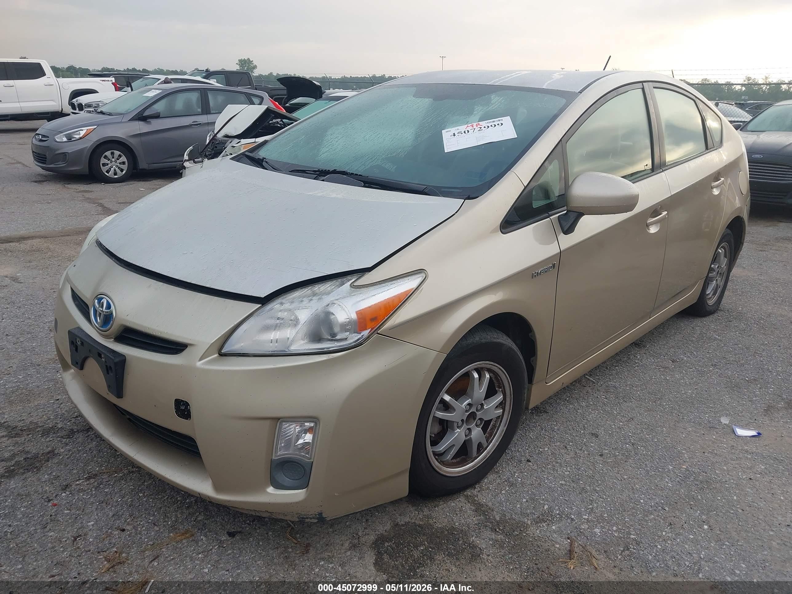 2010 Toyota Prius Ii Gold vin: JTDKN3DU5A0041296