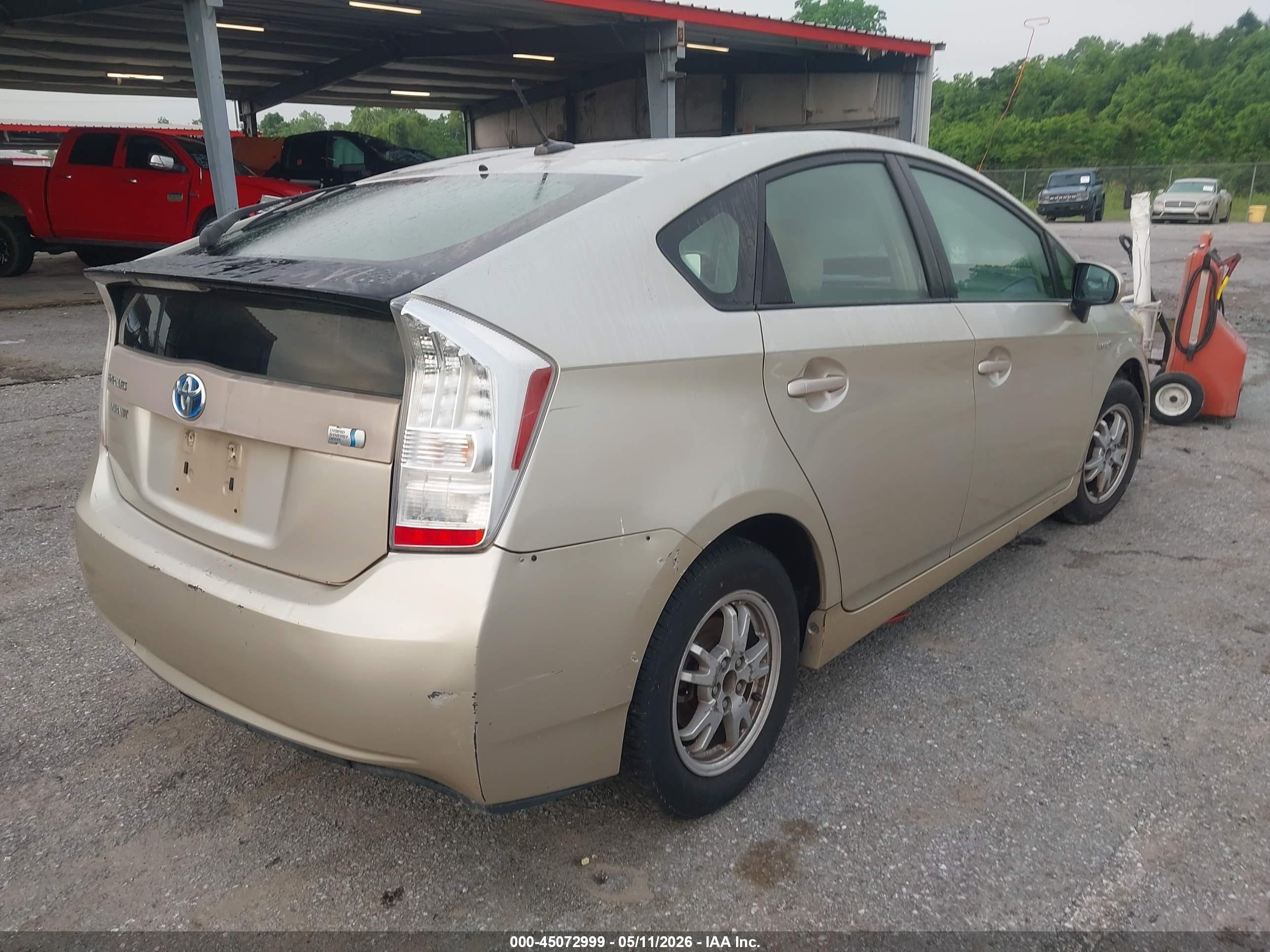 2010 Toyota Prius Ii Gold vin: JTDKN3DU5A0041296