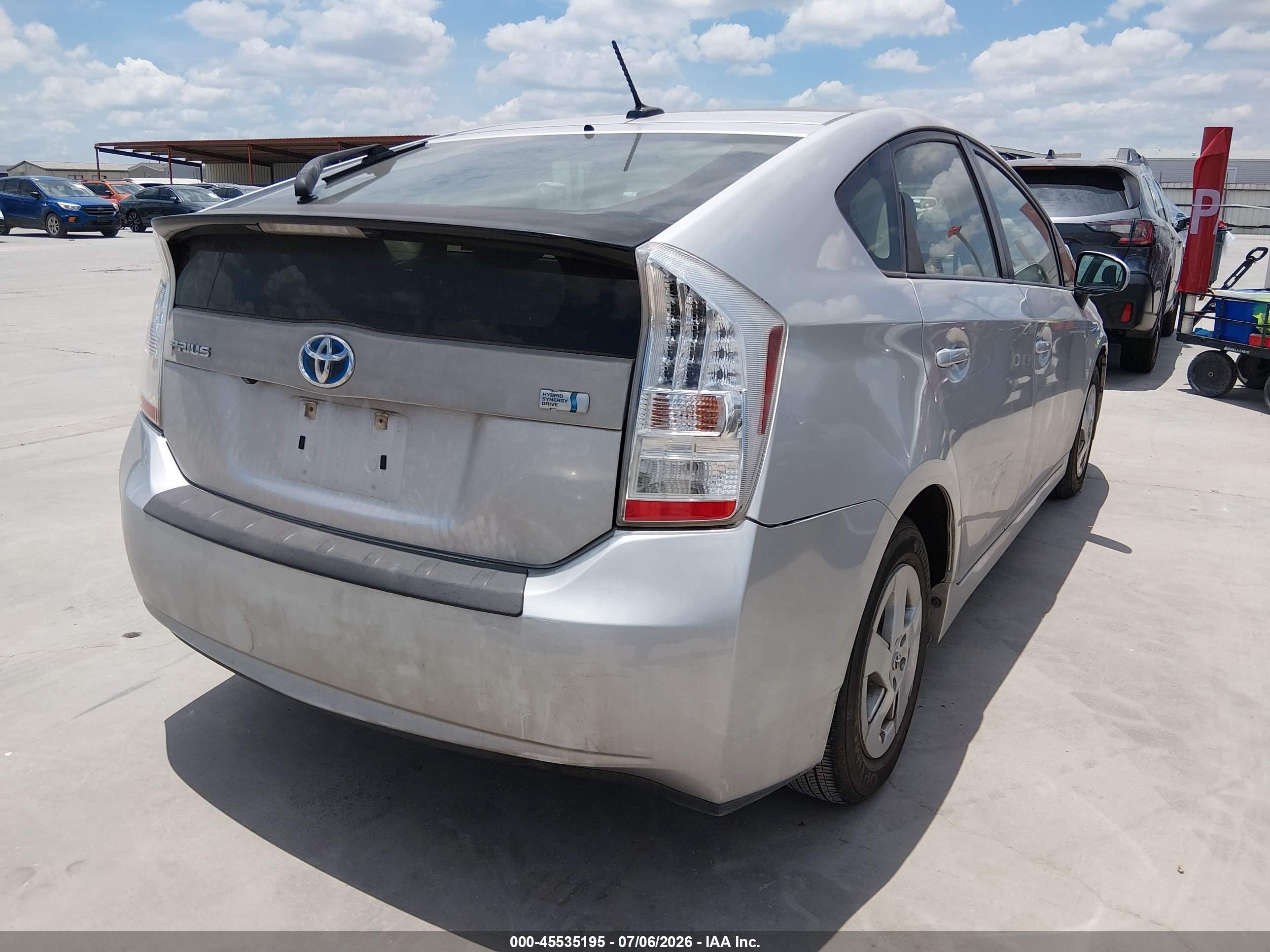 2010 Toyota Prius Iii Silver vin: JTDKN3DU5A0043081