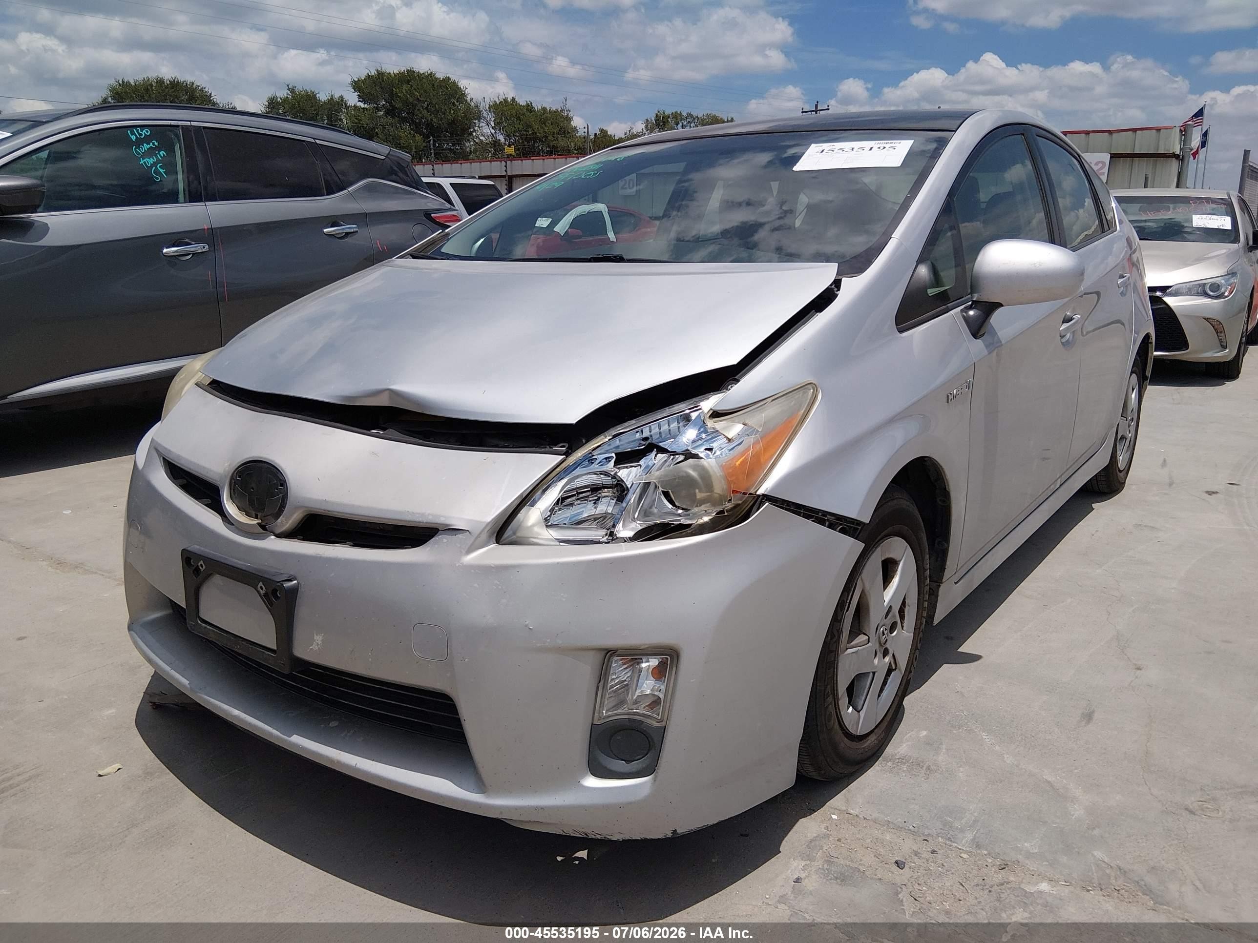 2010 Toyota Prius Iii Silver vin: JTDKN3DU5A0043081