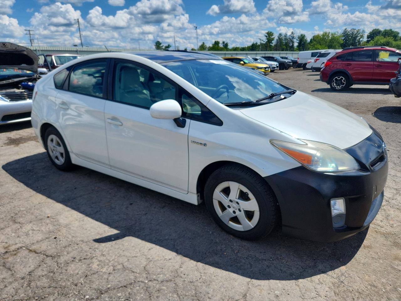 2010 Toyota Prius Iii White vin: JTDKN3DU5A0052329