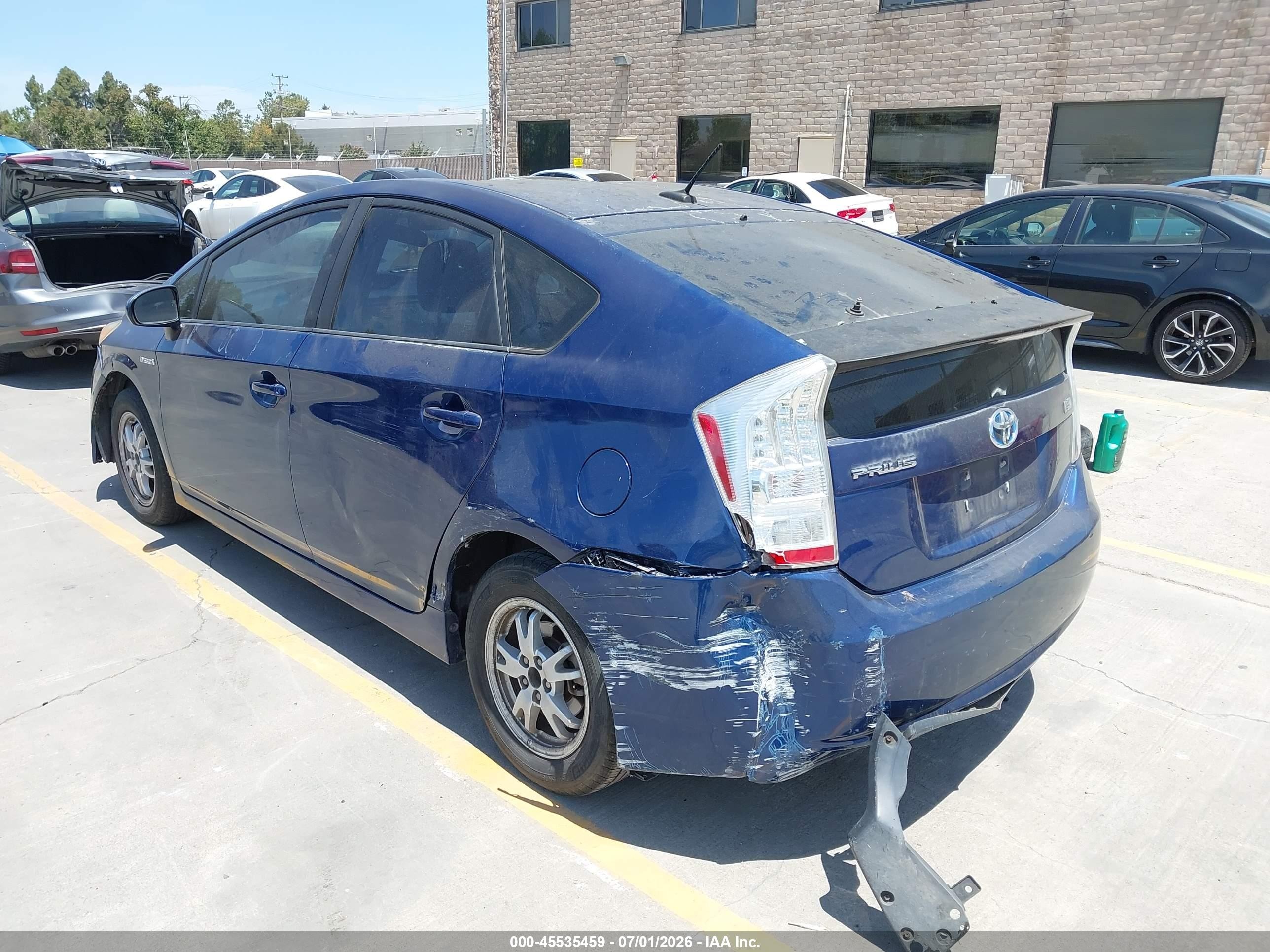 2010 Toyota Prius Iii Blue vin: JTDKN3DU5A0060155