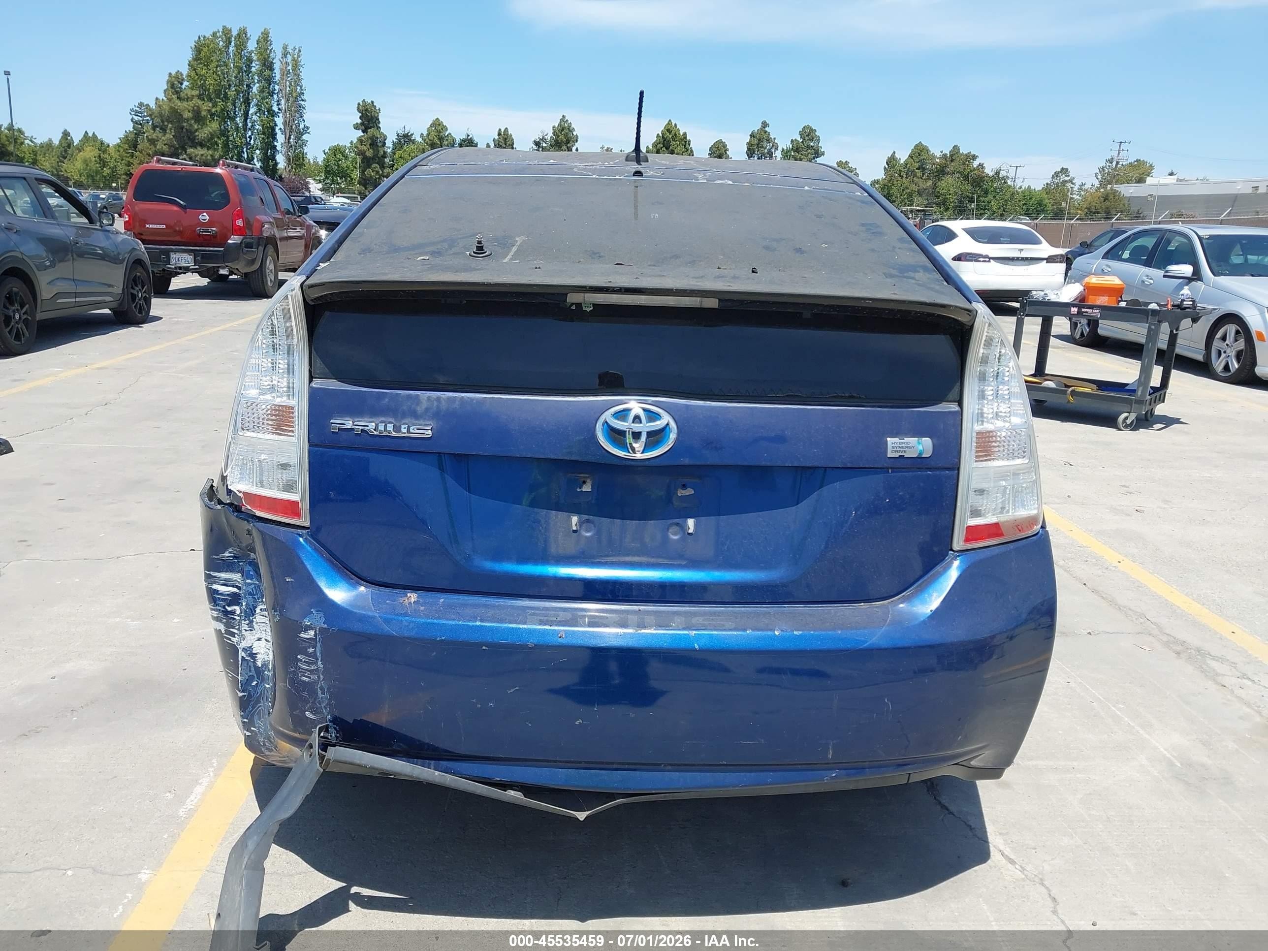 2010 Toyota Prius Iii Blue vin: JTDKN3DU5A0060155