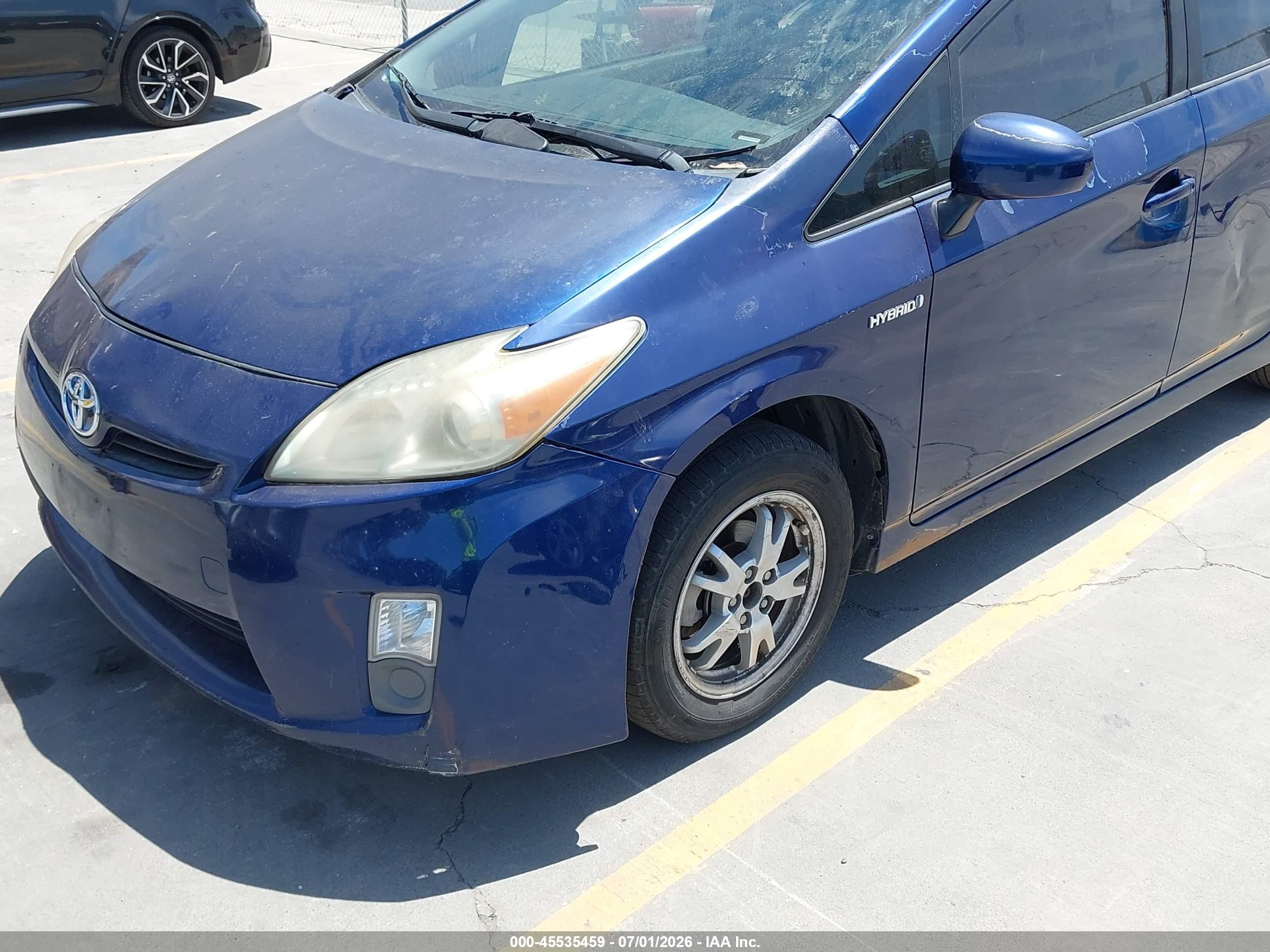 2010 Toyota Prius Iii Blue vin: JTDKN3DU5A0060155