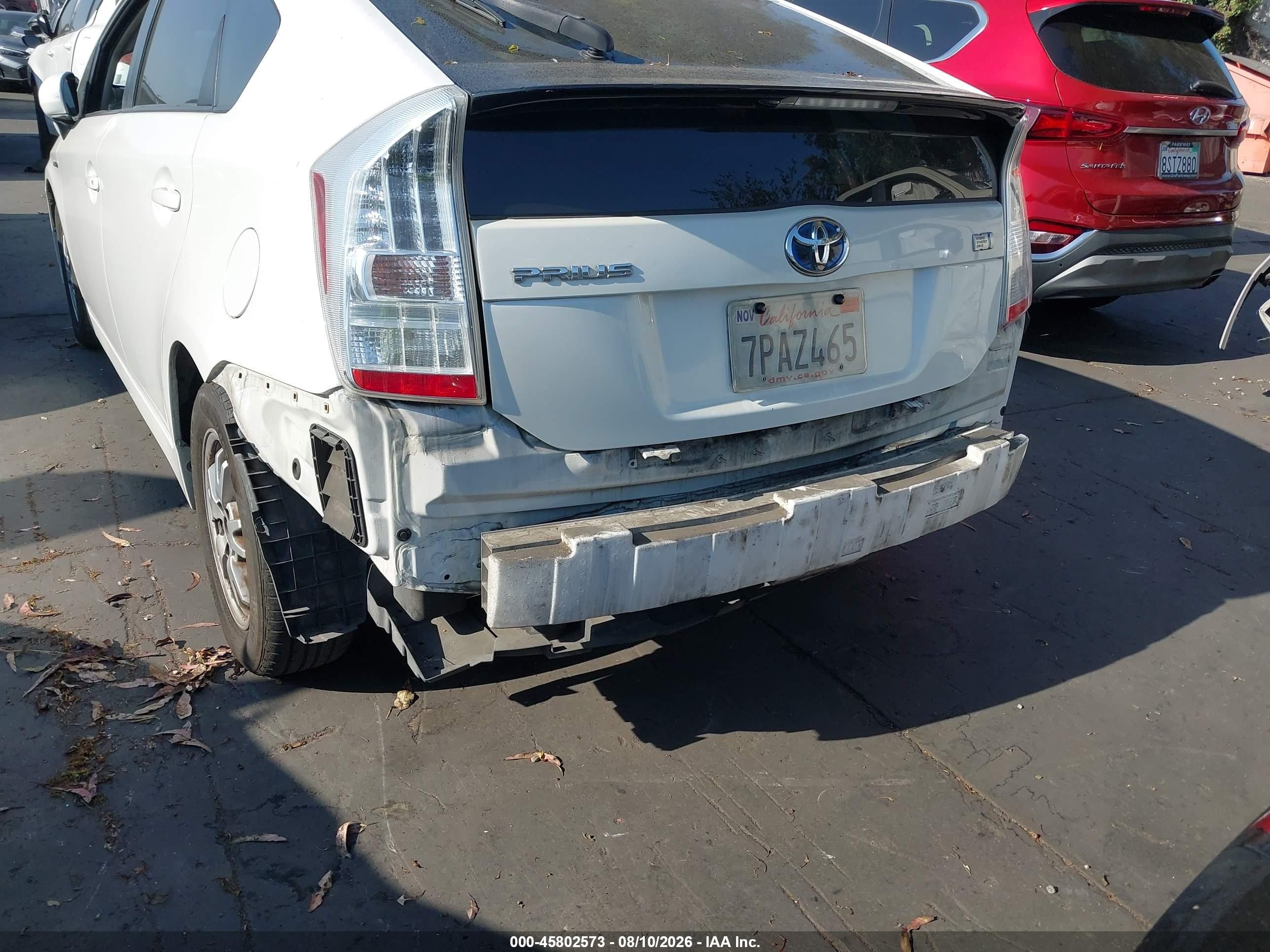 2010 Toyota Prius Ii White vin: JTDKN3DU5A0061001