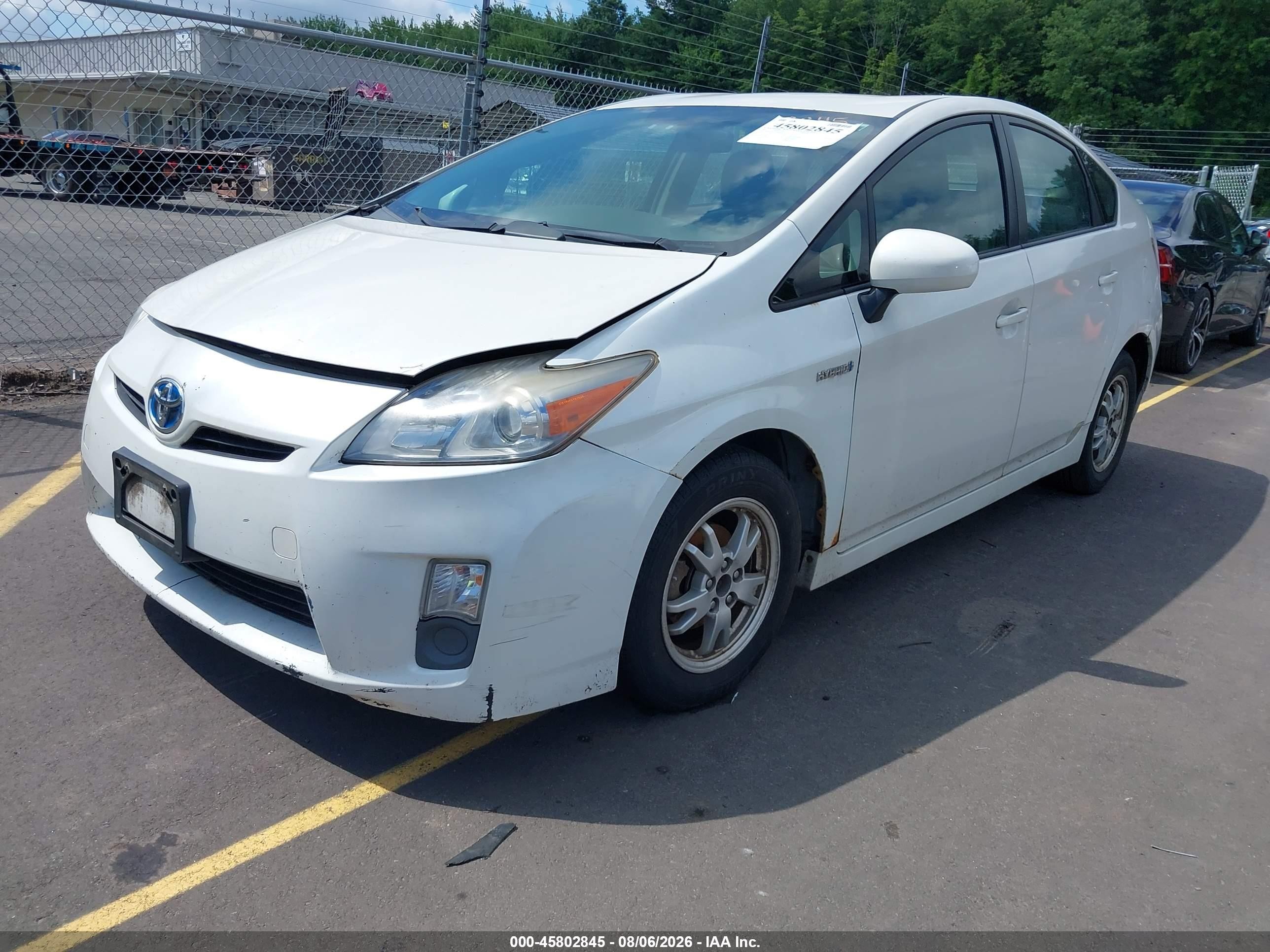 2010 Toyota Prius Ii White vin: JTDKN3DU5A0089638