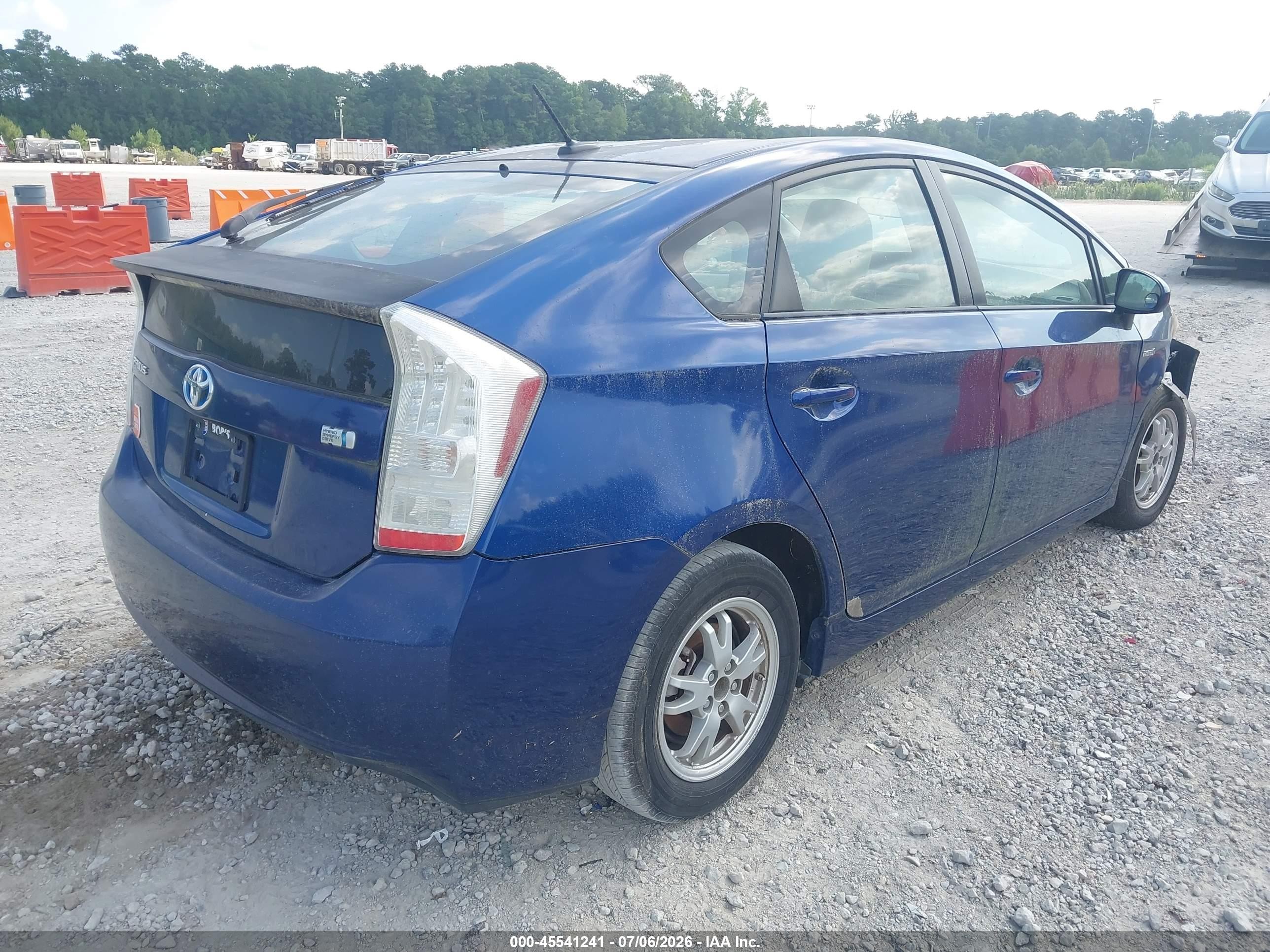 2010 Toyota Prius Ii Blue vin: JTDKN3DU5A0096136