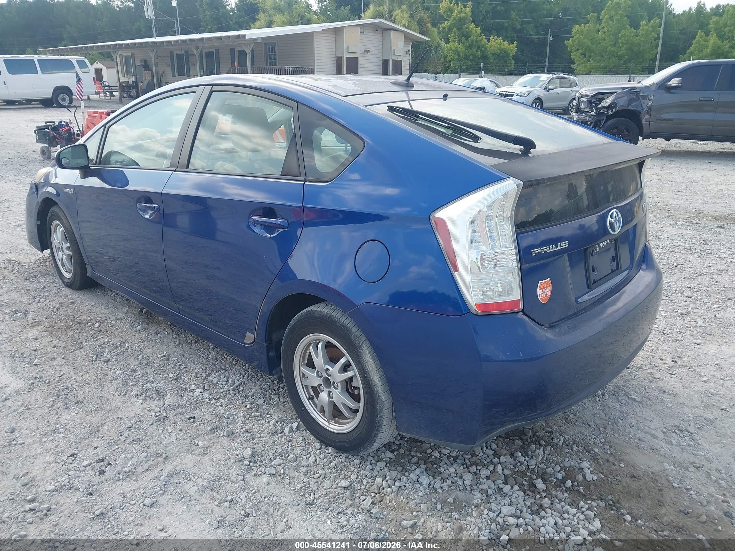 2010 Toyota Prius Ii Blue vin: JTDKN3DU5A0096136