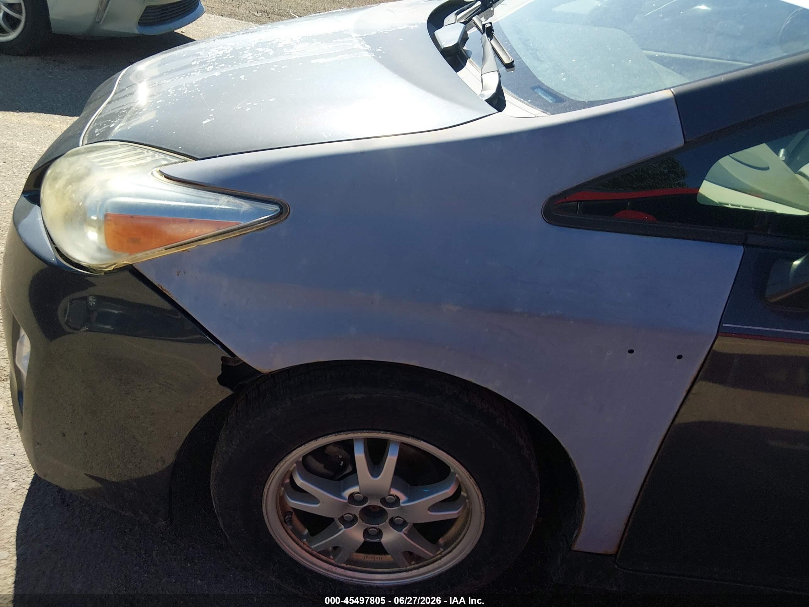 2010 Toyota Prius Ii Gray vin: JTDKN3DU5A0123352