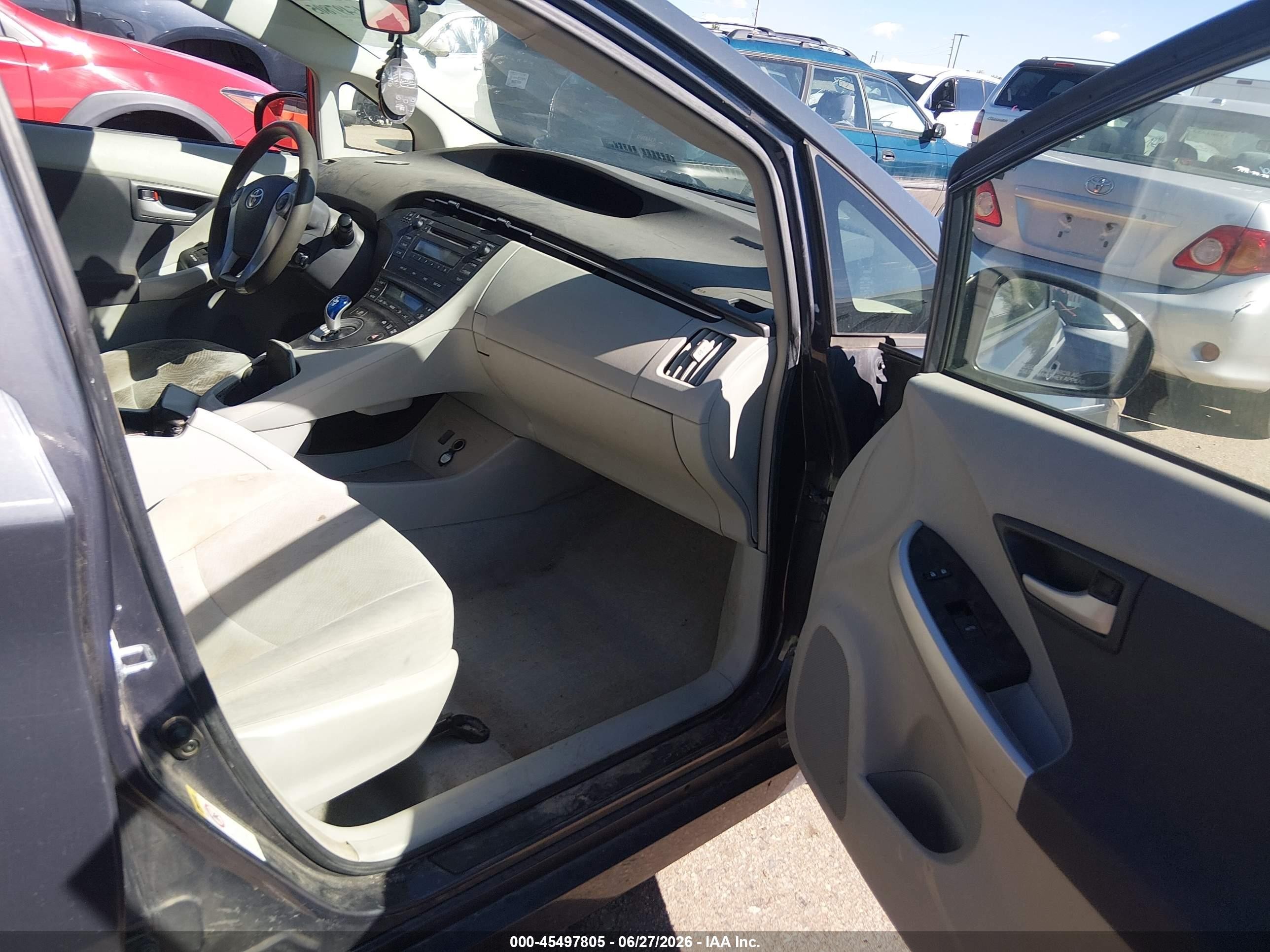 2010 Toyota Prius Ii Gray vin: JTDKN3DU5A0123352
