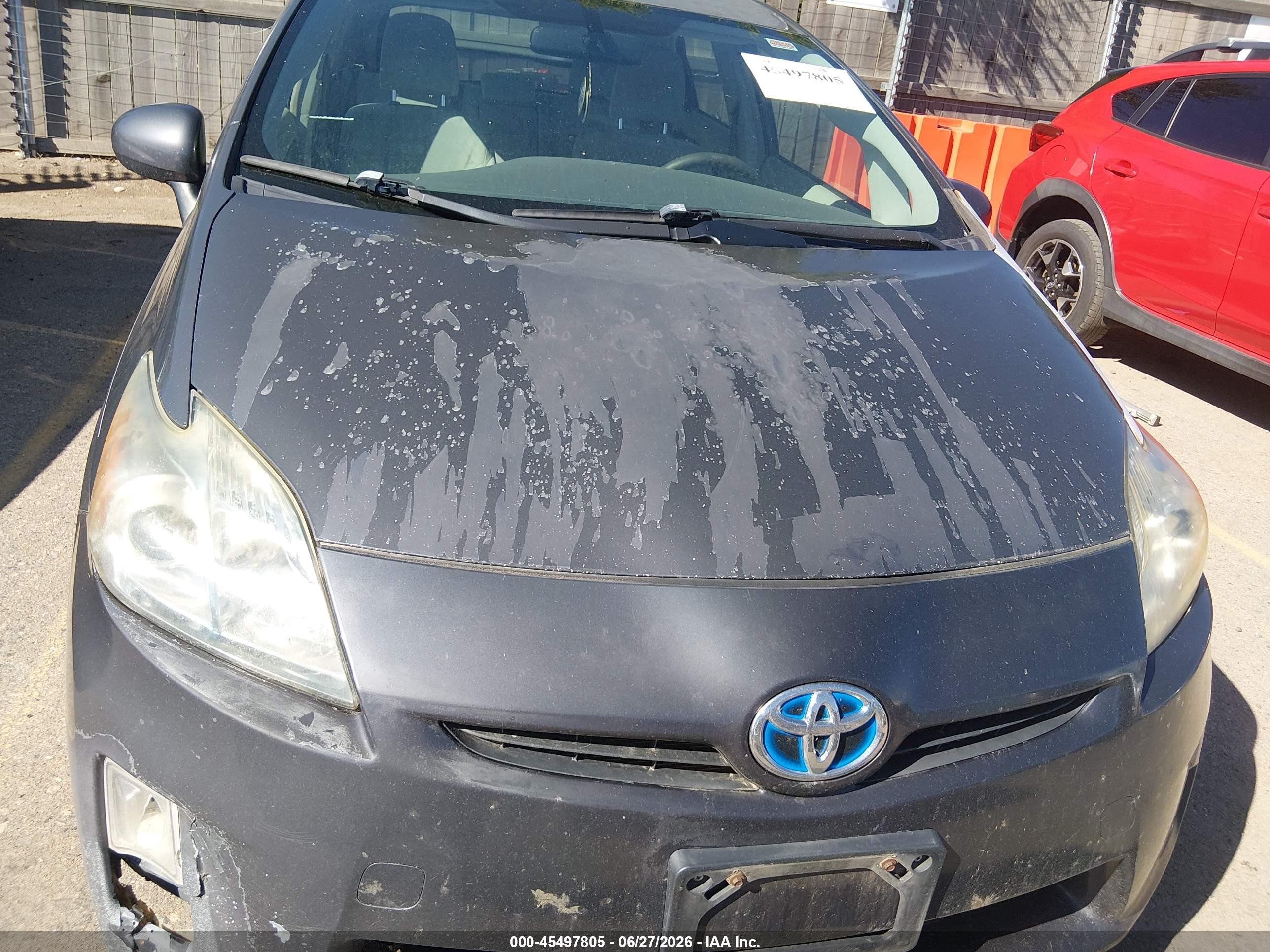 2010 Toyota Prius Ii Gray vin: JTDKN3DU5A0123352