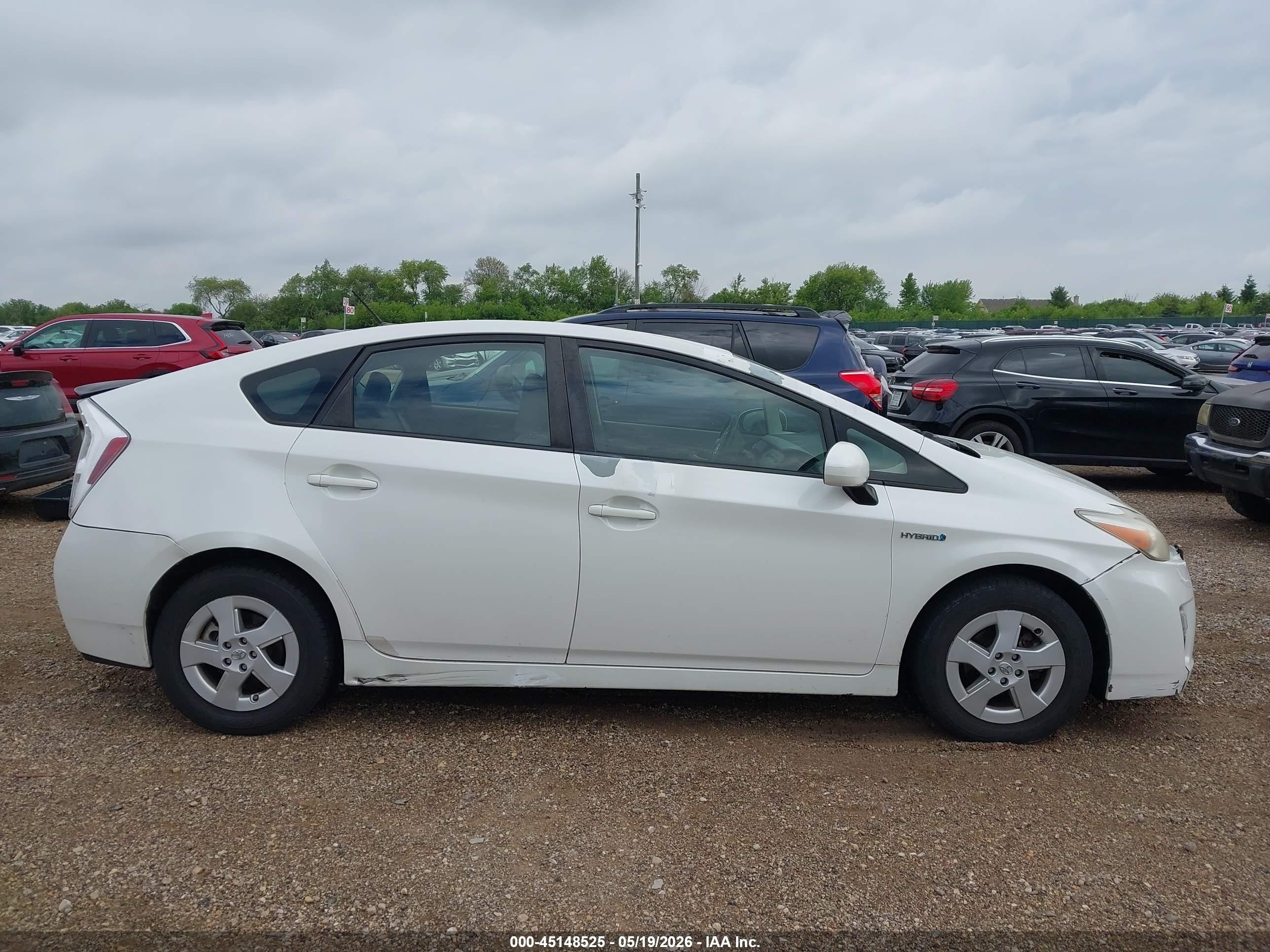 2010 Toyota Prius Ii Белый vin: JTDKN3DU5A0133492