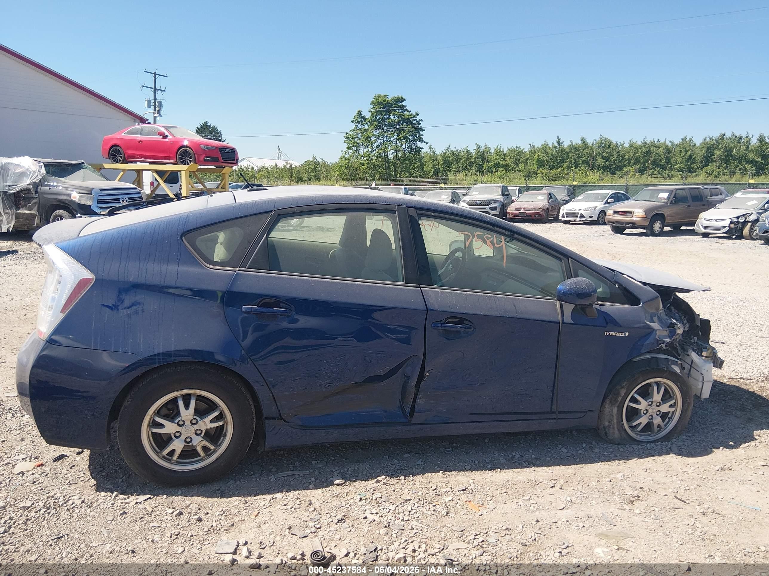 2010 Toyota Prius Iii Blue vin: JTDKN3DU5A0146503