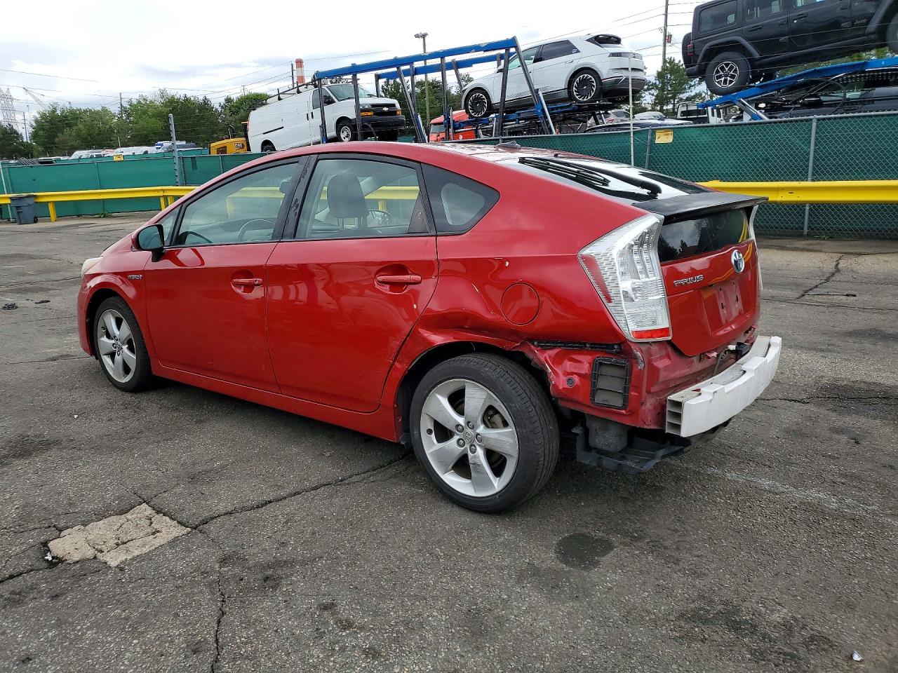 2010 Toyota Prius Red vin: JTDKN3DU5A0151765