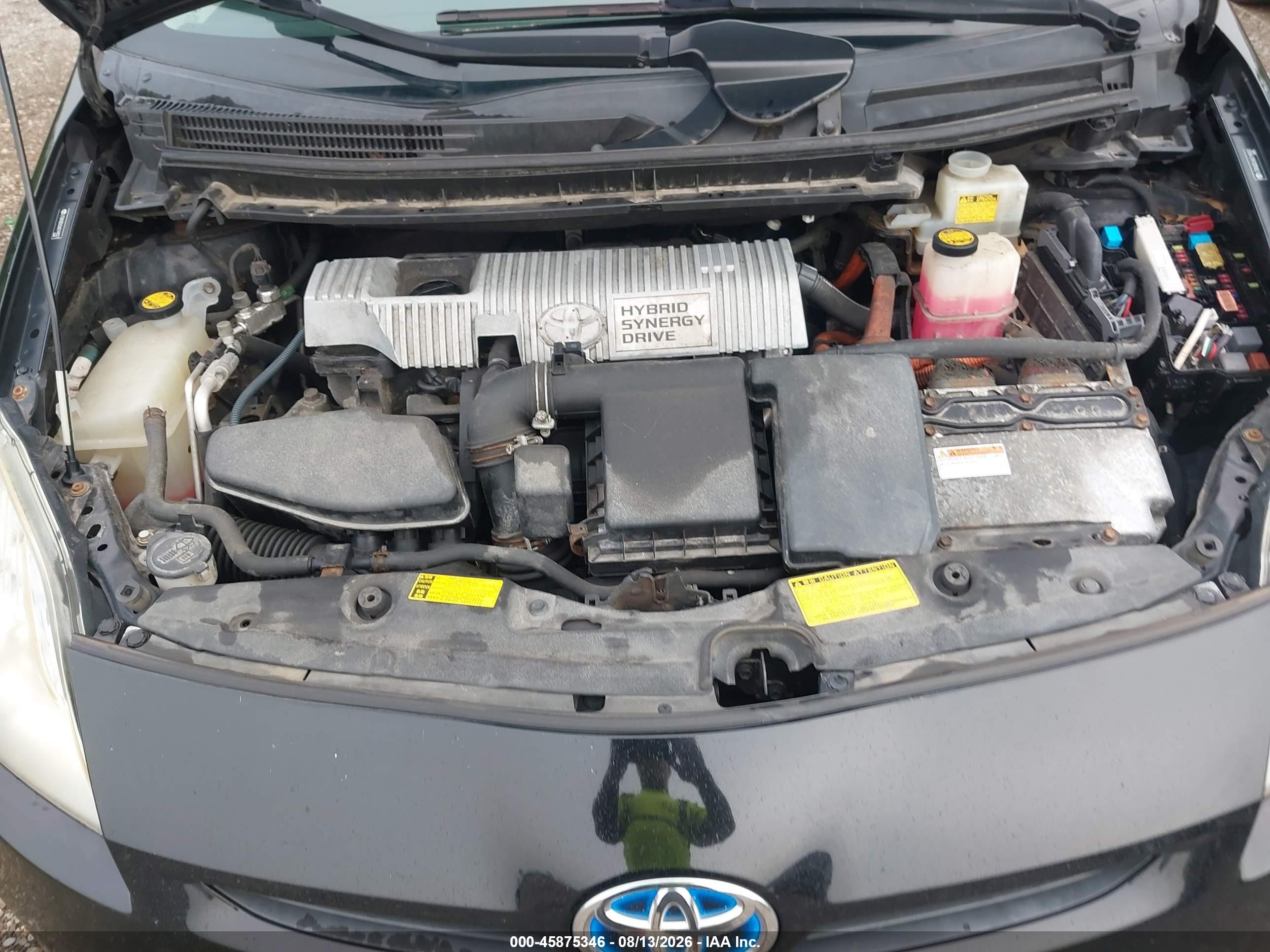 2010 Toyota Prius Ii Black vin: JTDKN3DU5A0199007