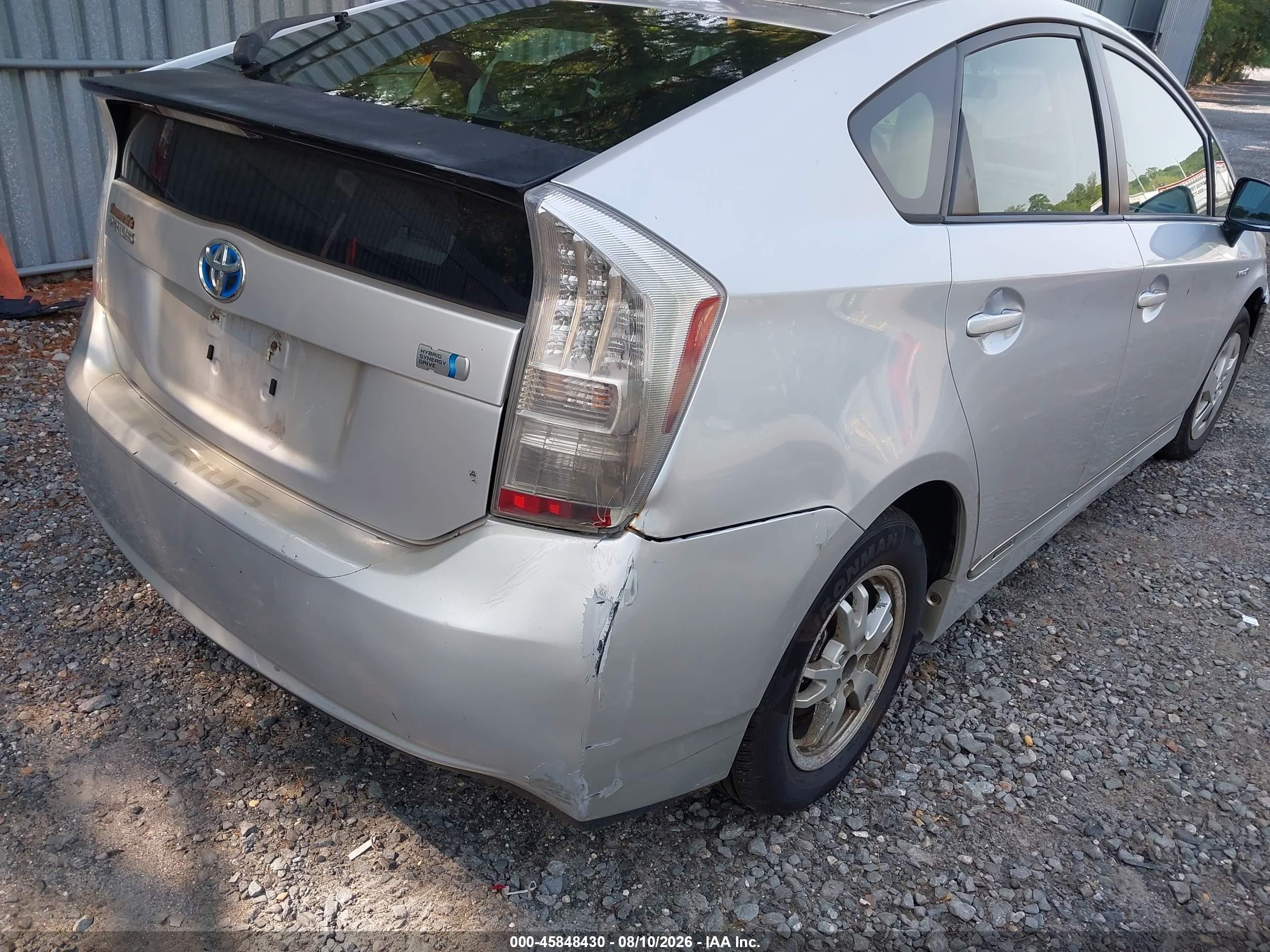 2010 Toyota Prius Ii Silver vin: JTDKN3DU5A0201953
