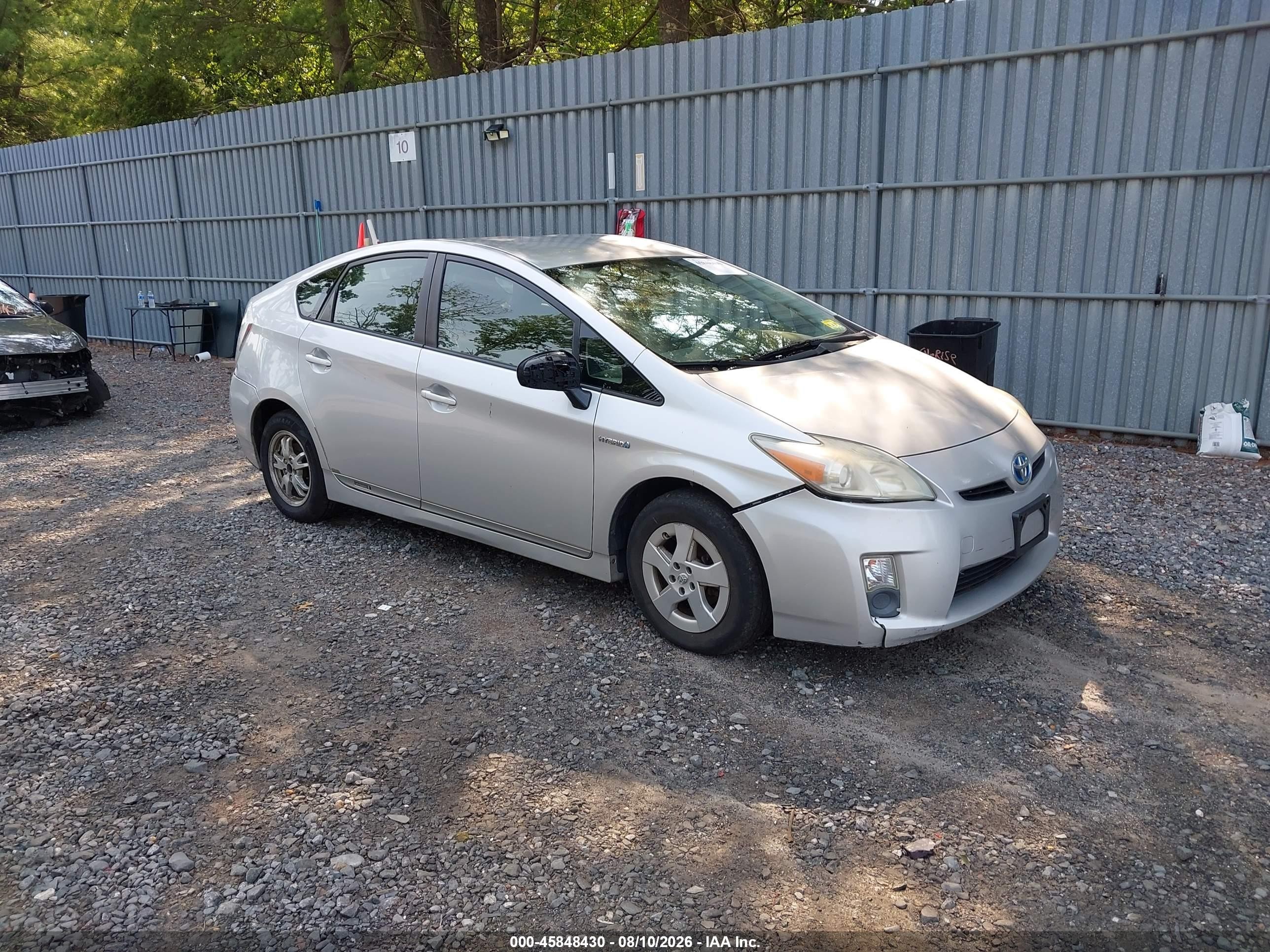 2010 Toyota Prius Ii Silver vin: JTDKN3DU5A0201953
