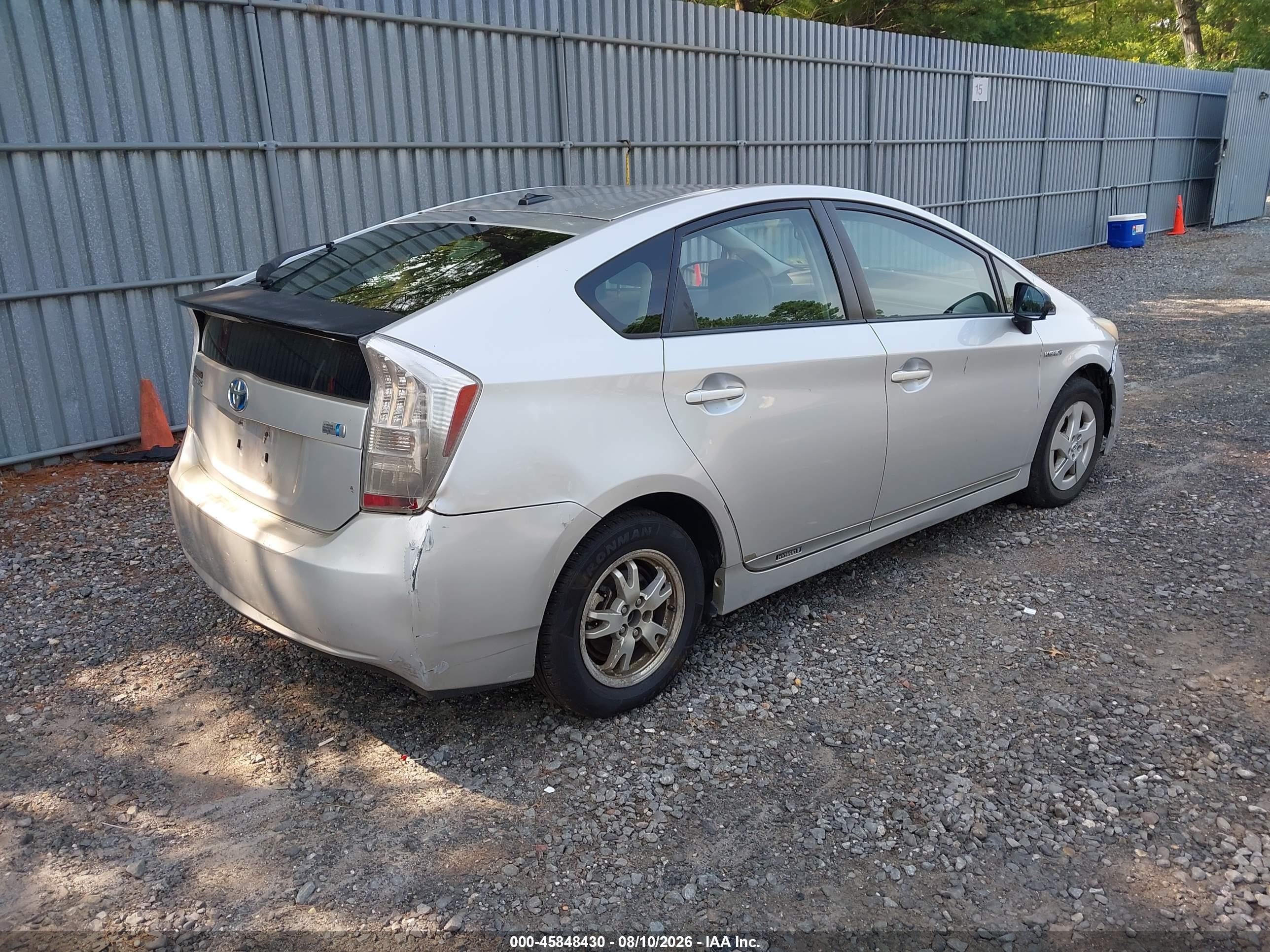 2010 Toyota Prius Ii Silver vin: JTDKN3DU5A0201953