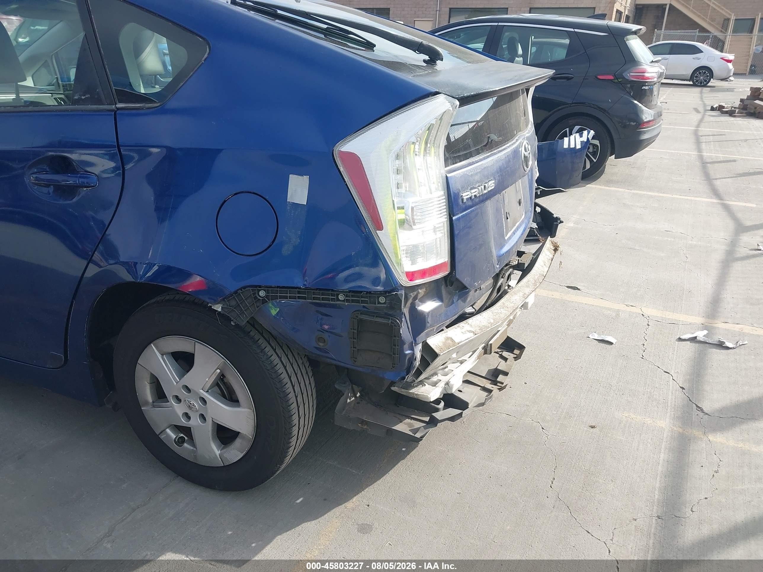 2010 Toyota Prius Iv Blue vin: JTDKN3DU5A0240445