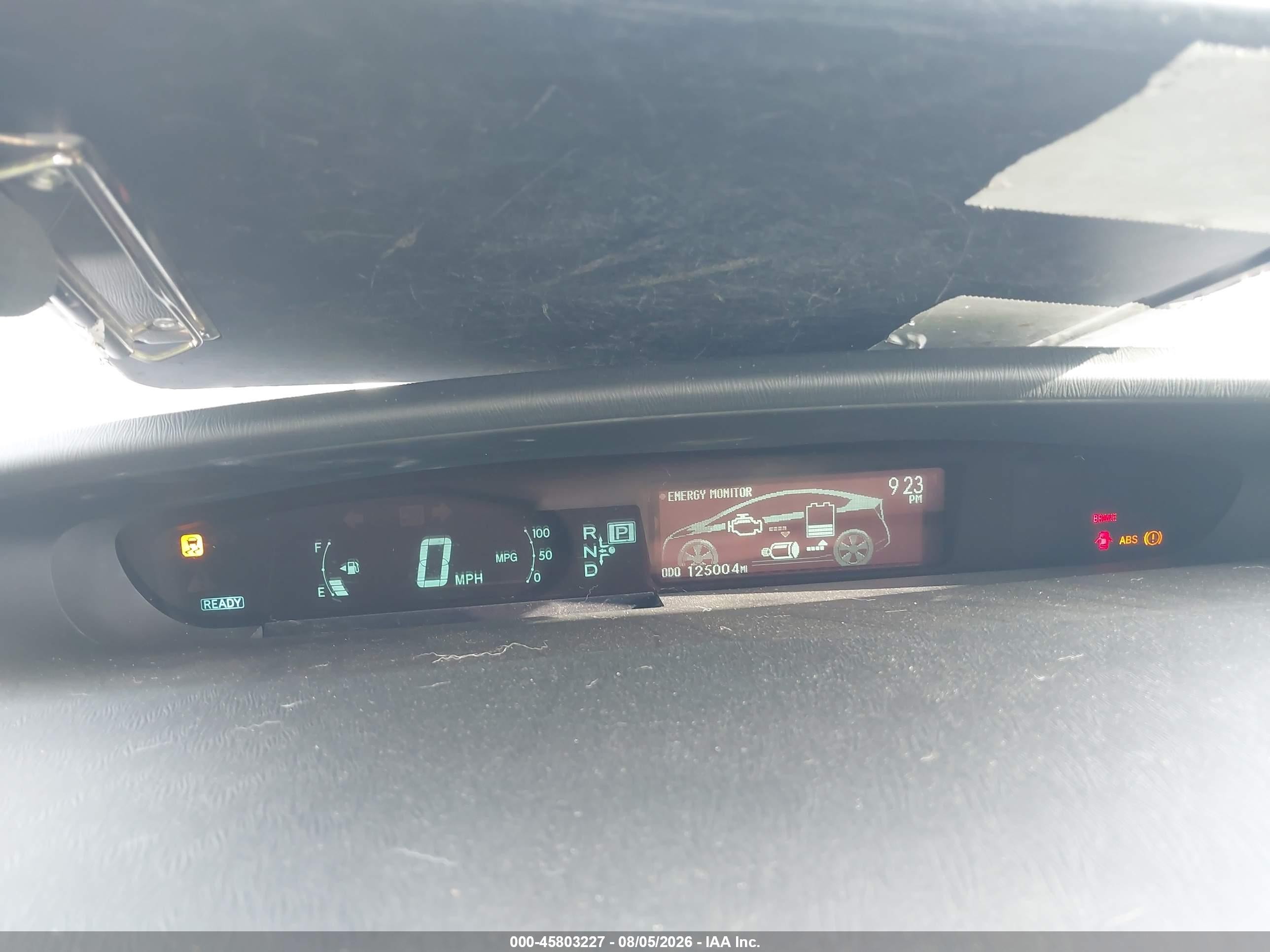 2010 Toyota Prius Iv Blue vin: JTDKN3DU5A0240445