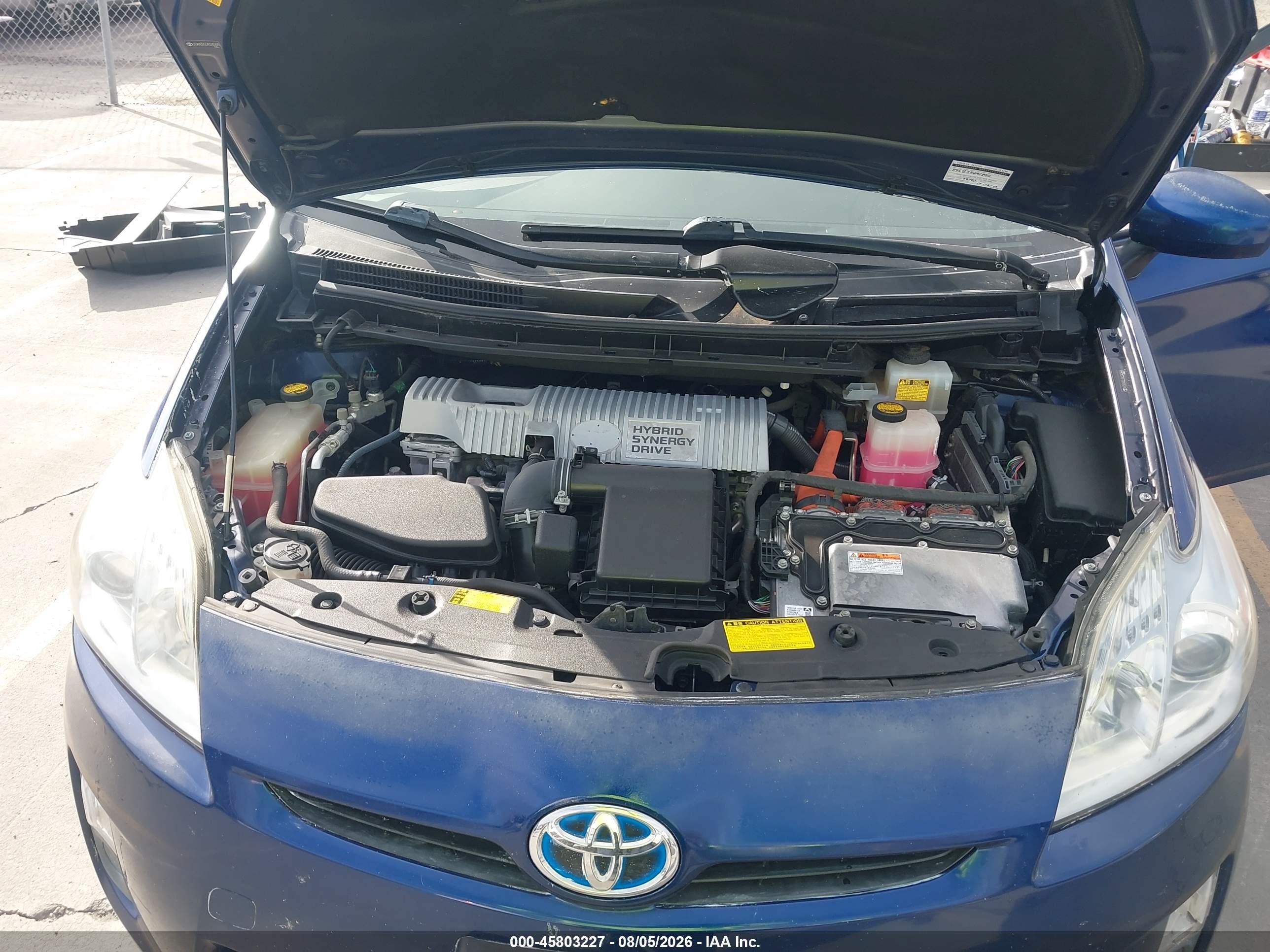 2010 Toyota Prius Iv Blue vin: JTDKN3DU5A0240445