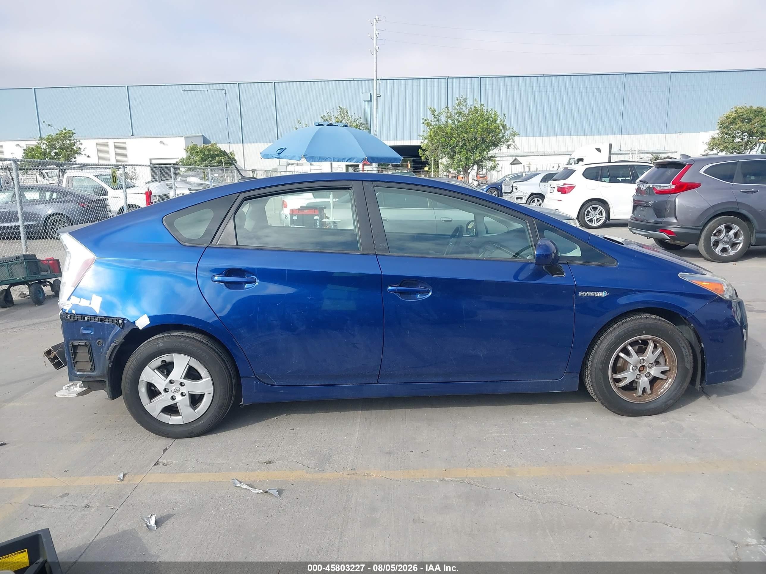 2010 Toyota Prius Iv Blue vin: JTDKN3DU5A0240445