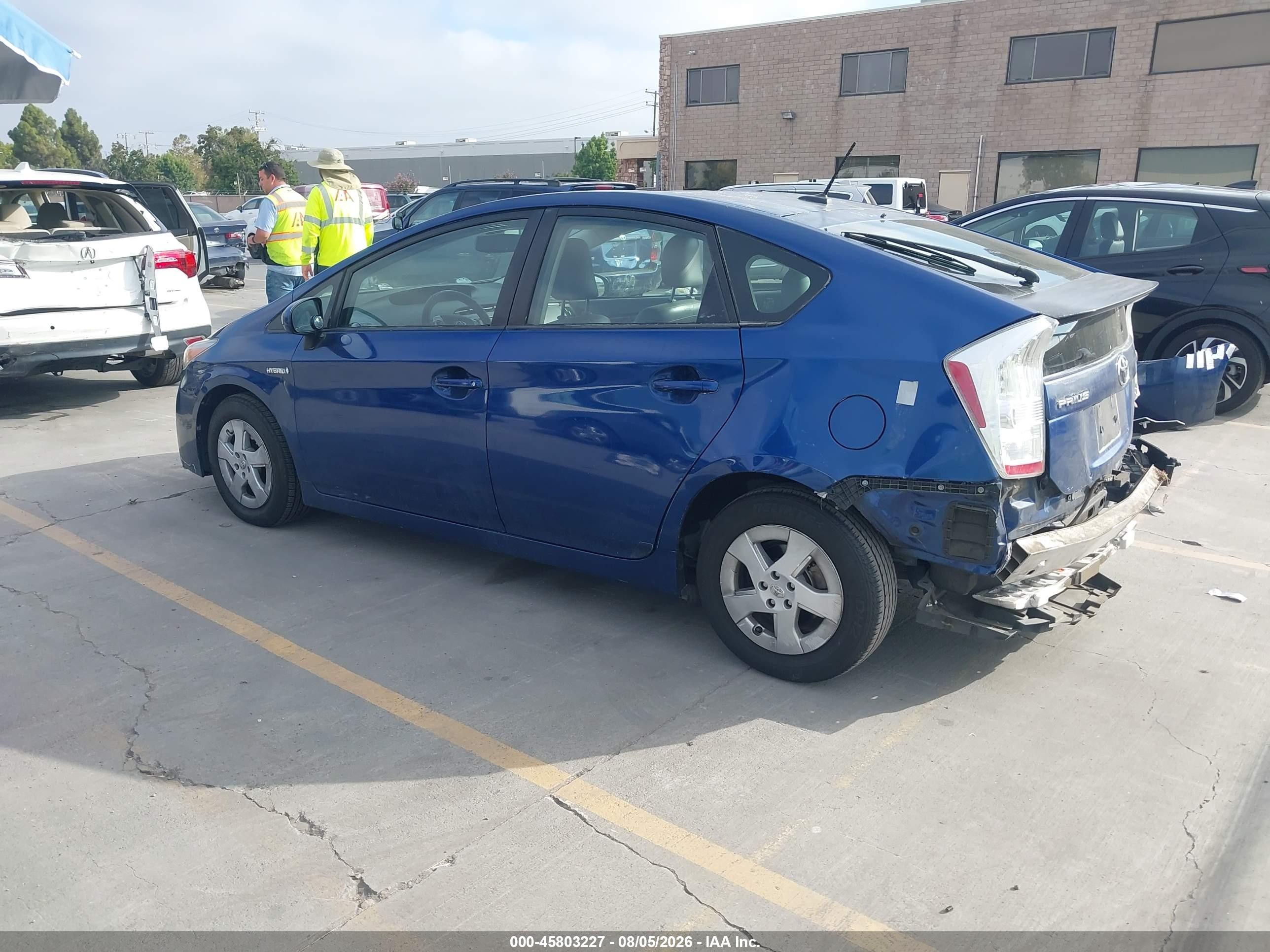 2010 Toyota Prius Iv Blue vin: JTDKN3DU5A0240445
