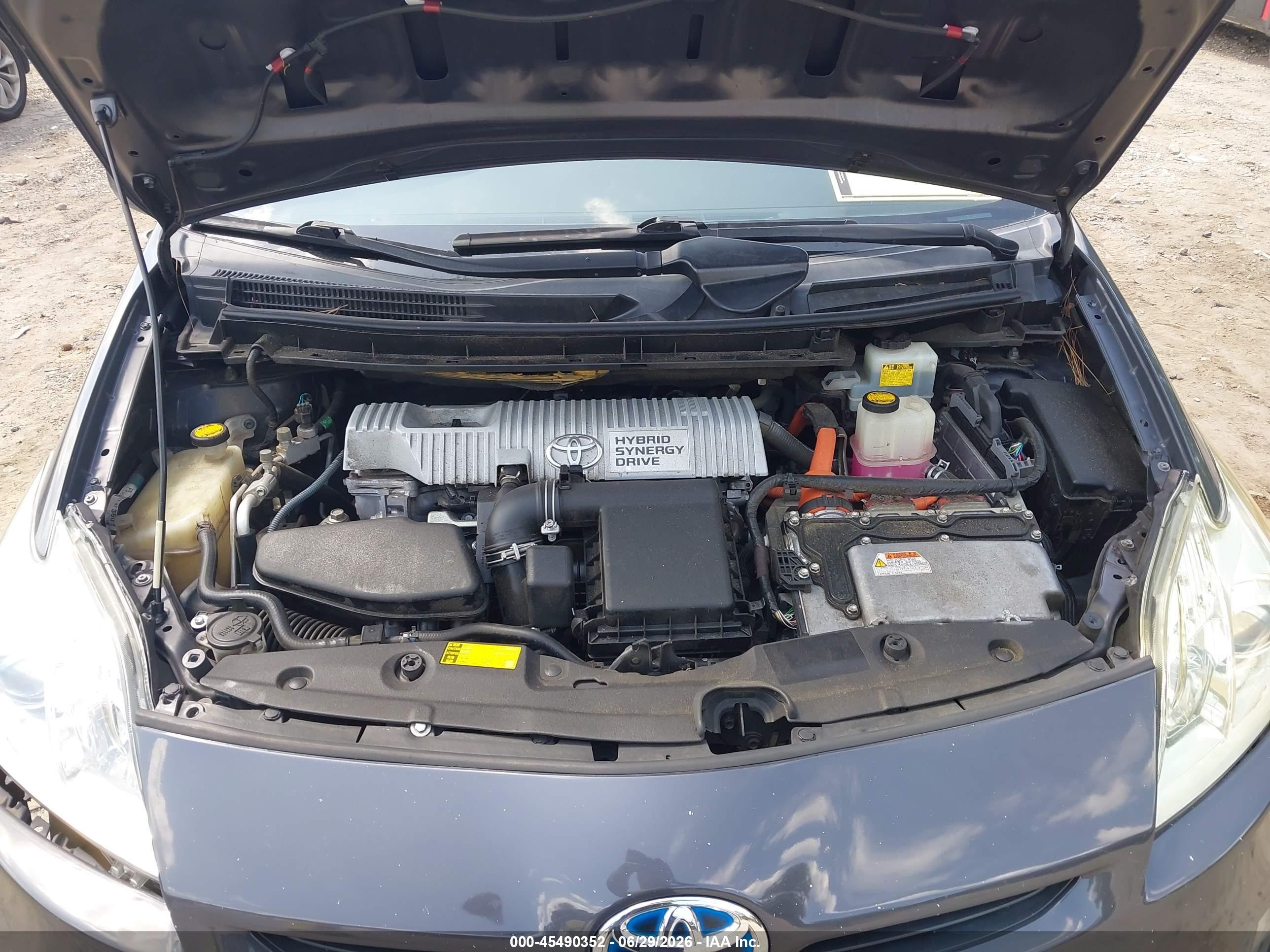 2010 Toyota Prius Ii Gray vin: JTDKN3DU5A1102608