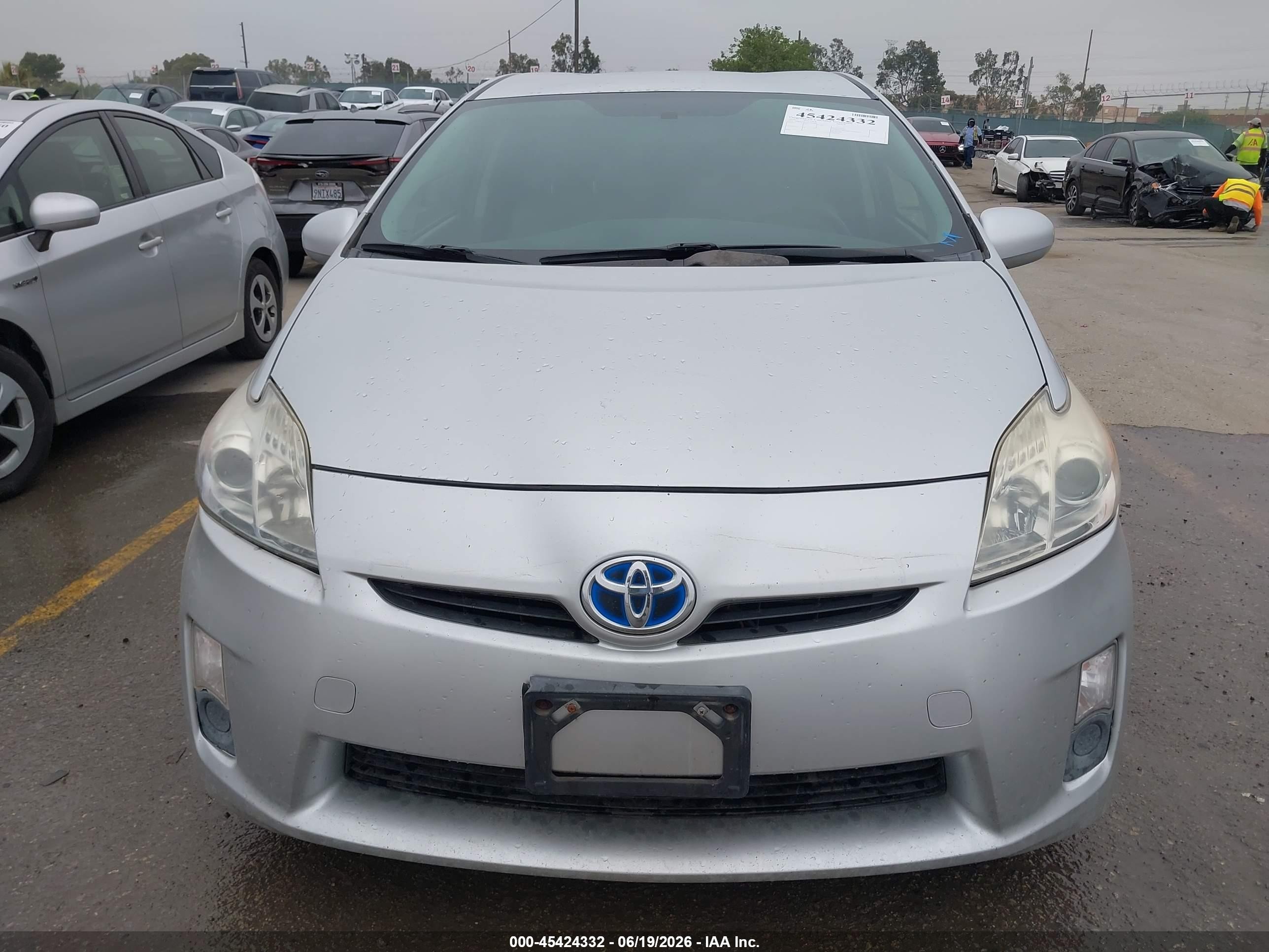 2010 Toyota Prius Ii Silver vin: JTDKN3DU5A1307488