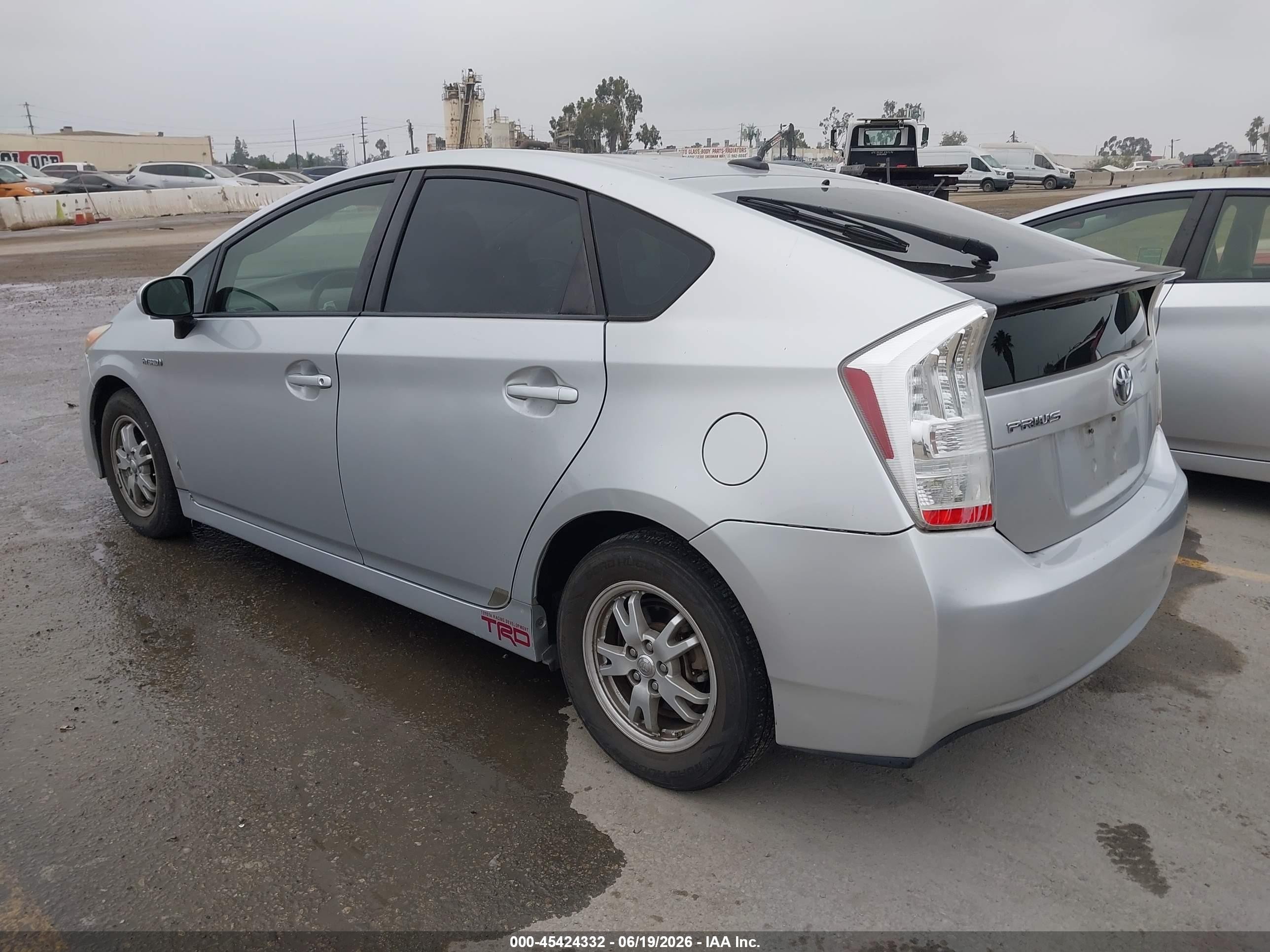 2010 Toyota Prius Ii Silver vin: JTDKN3DU5A1307488