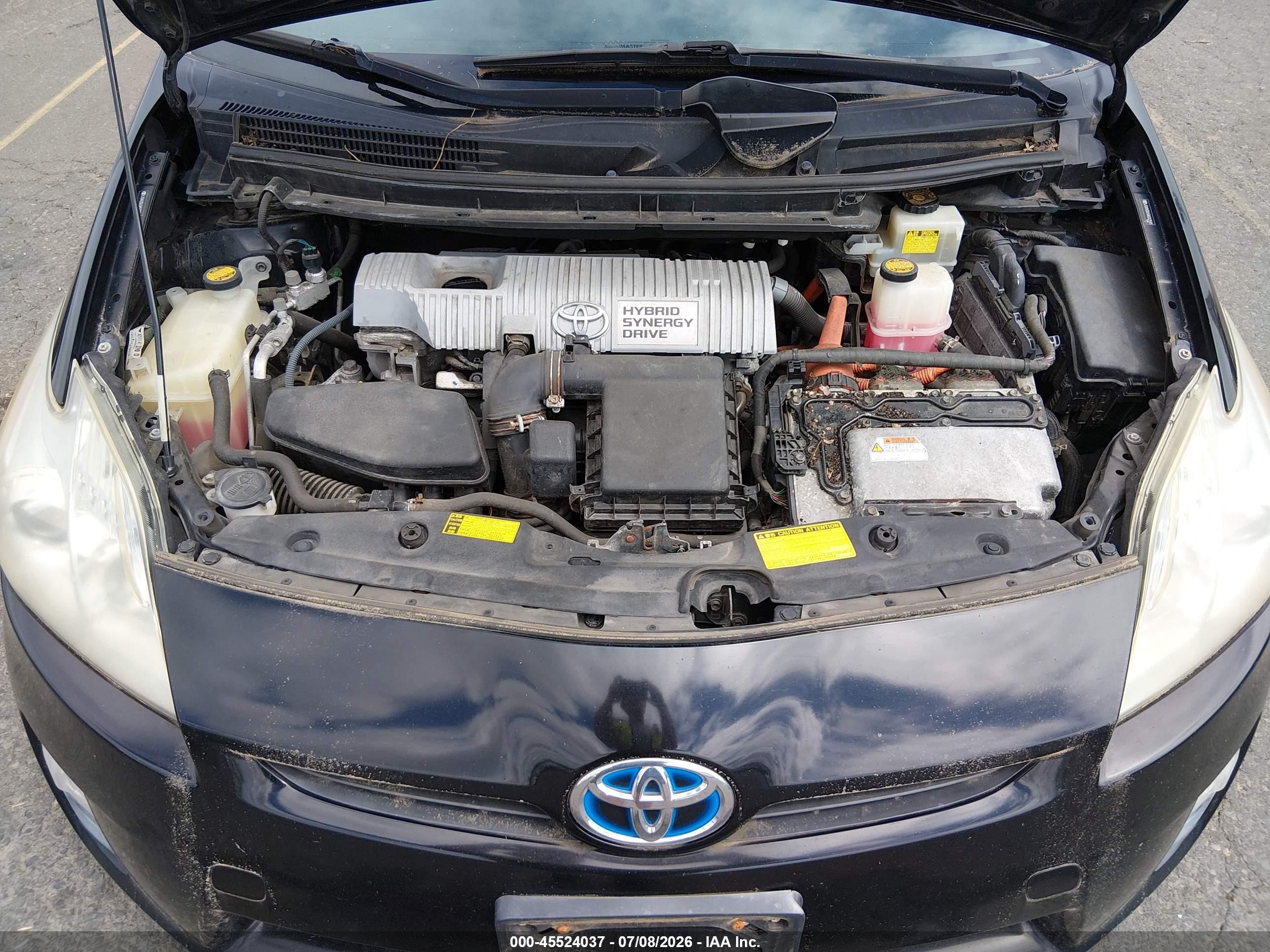2010 Toyota Prius Iii Black vin: JTDKN3DU5A5012545