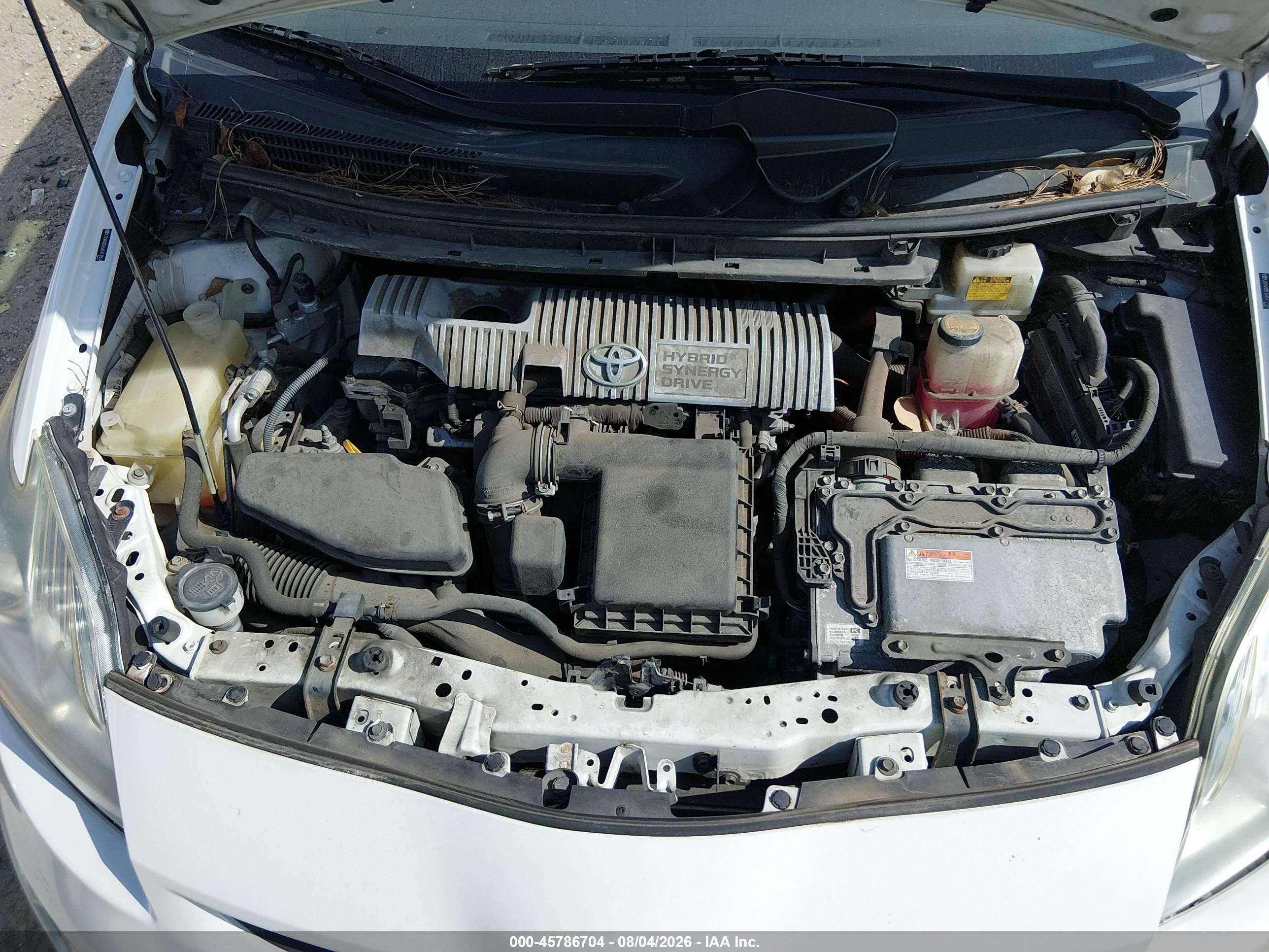 2010 Toyota Prius Iv White vin: JTDKN3DU5A5117554