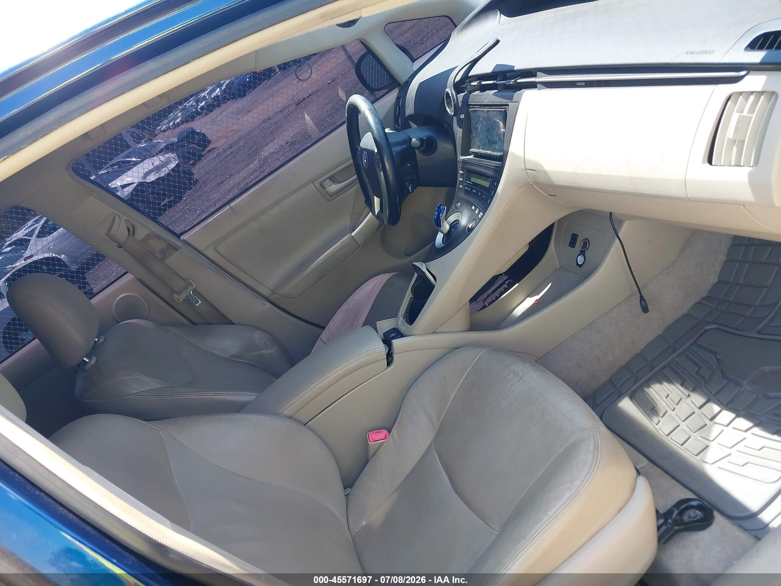 2010 Toyota Prius V Синий vin: JTDKN3DU5A5129199