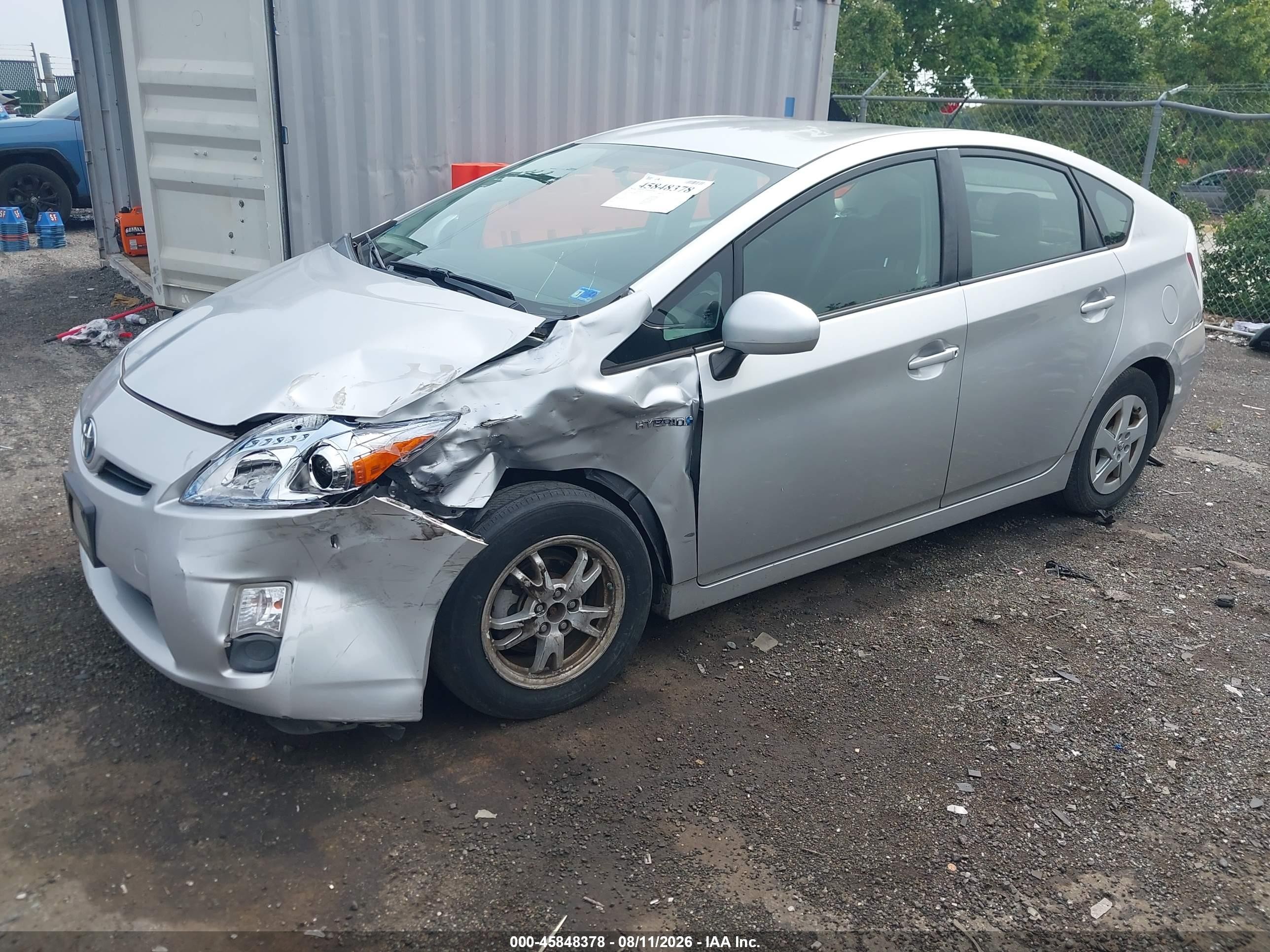 2011 Toyota Prius Two Gray vin: JTDKN3DU5B0254329