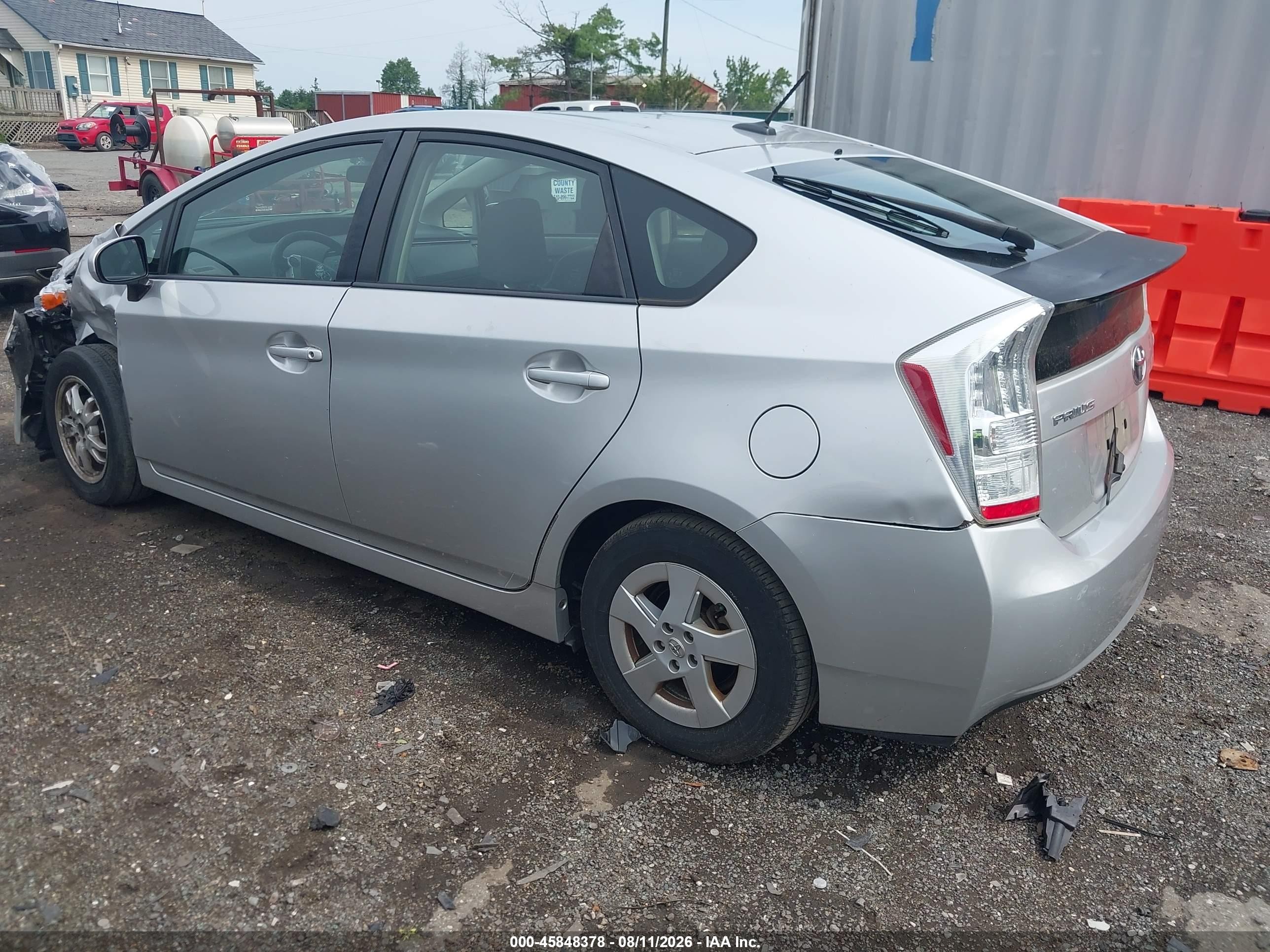 2011 Toyota Prius Two Gray vin: JTDKN3DU5B0254329