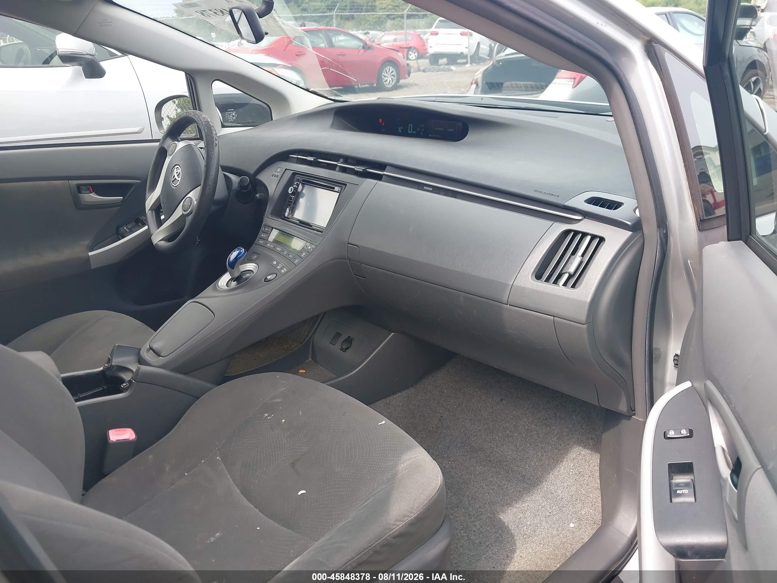 2011 Toyota Prius Two Gray vin: JTDKN3DU5B0254329