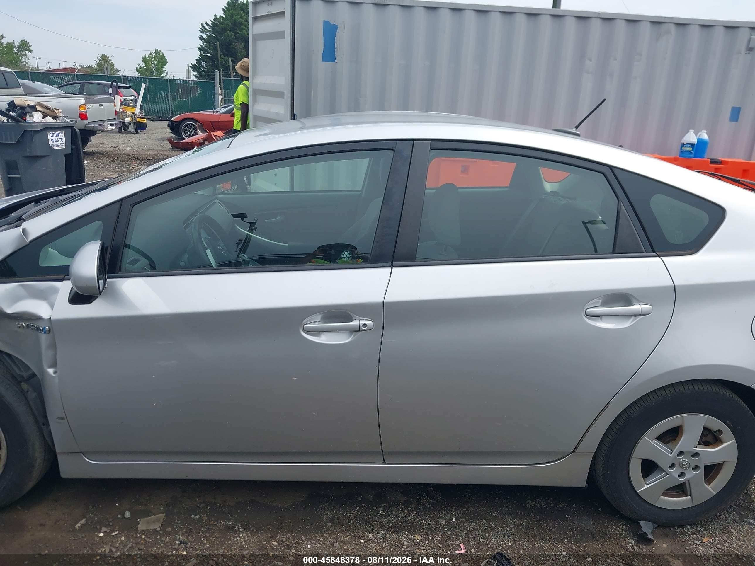 2011 Toyota Prius Two Gray vin: JTDKN3DU5B0254329