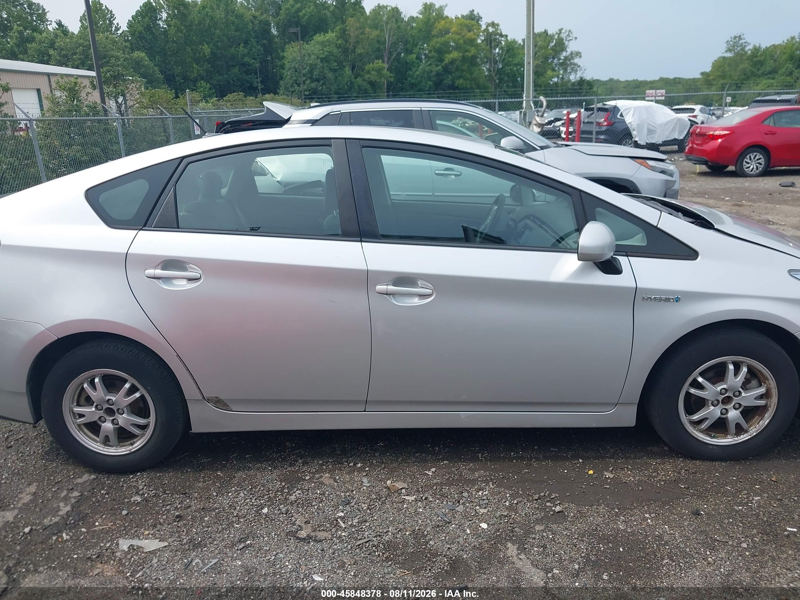 2011 Toyota Prius Two Gray vin: JTDKN3DU5B0254329