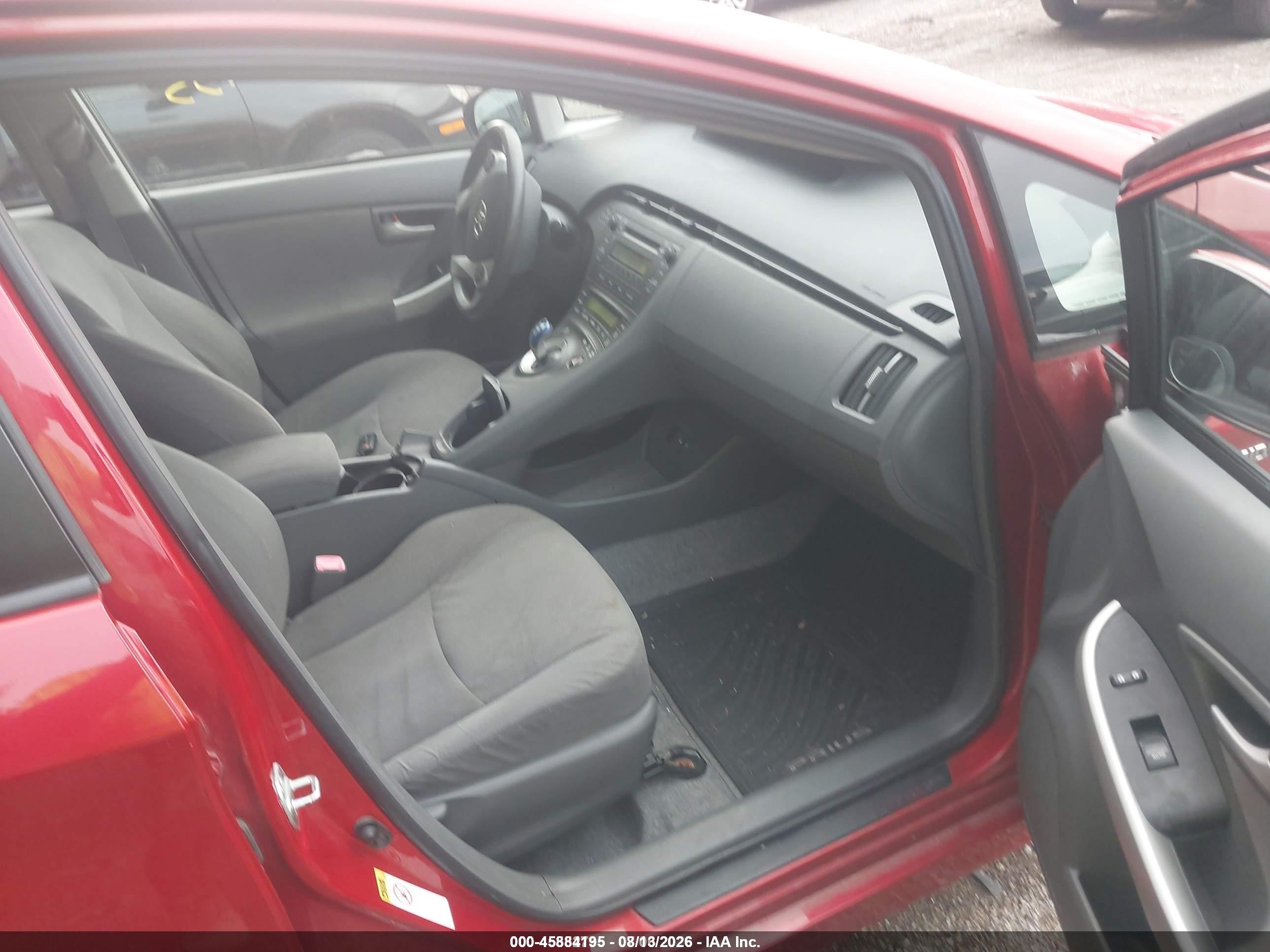 2011 Toyota Prius Two Red vin: JTDKN3DU5B0257828