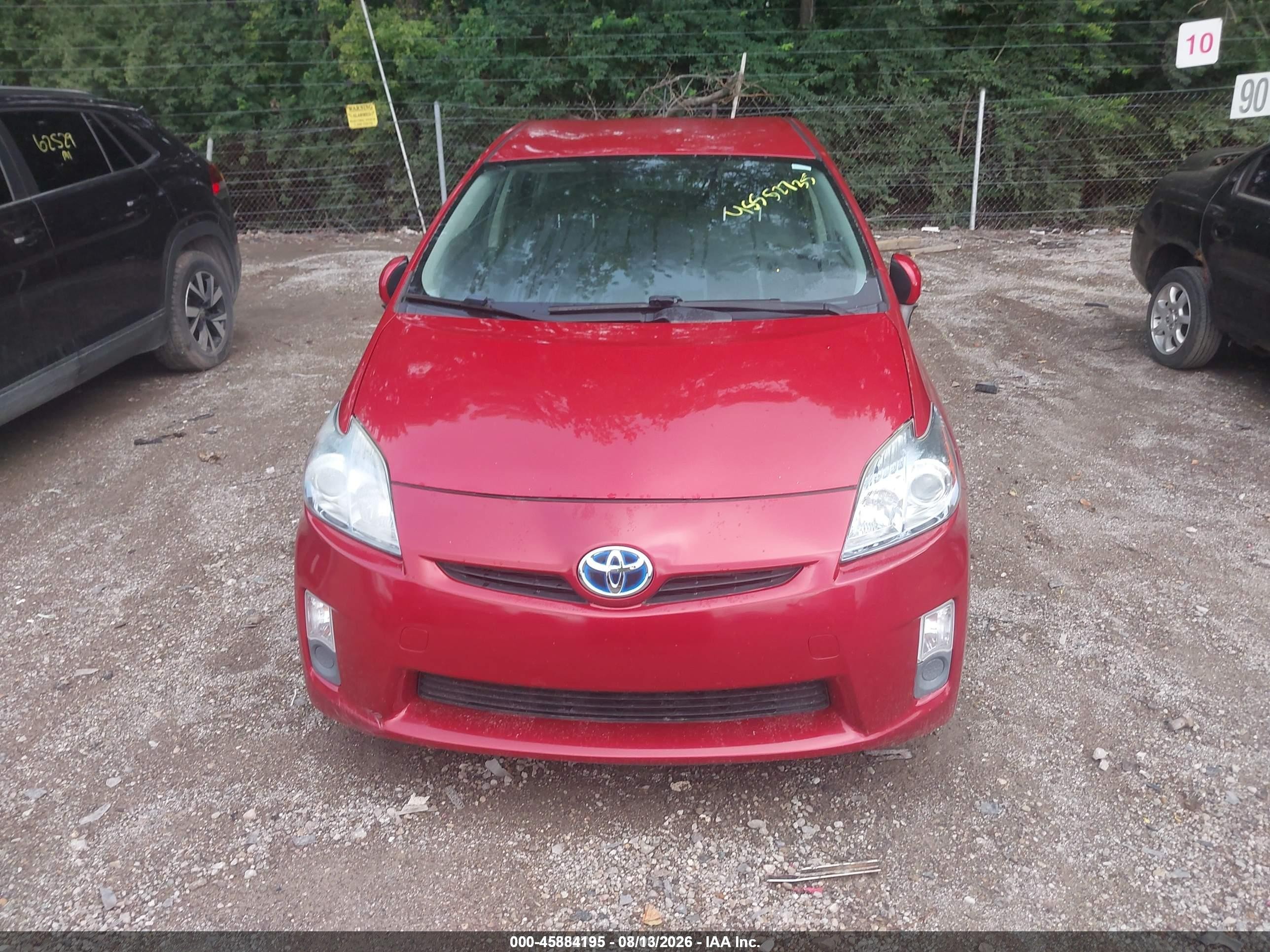 2011 Toyota Prius Two Red vin: JTDKN3DU5B0257828